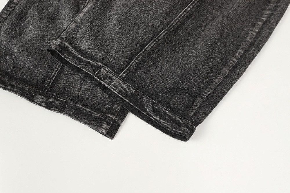 Vintage Punk heavy-duty distressed washed jeans for men Size US 32 / EU 48 - 6 Thumbnail