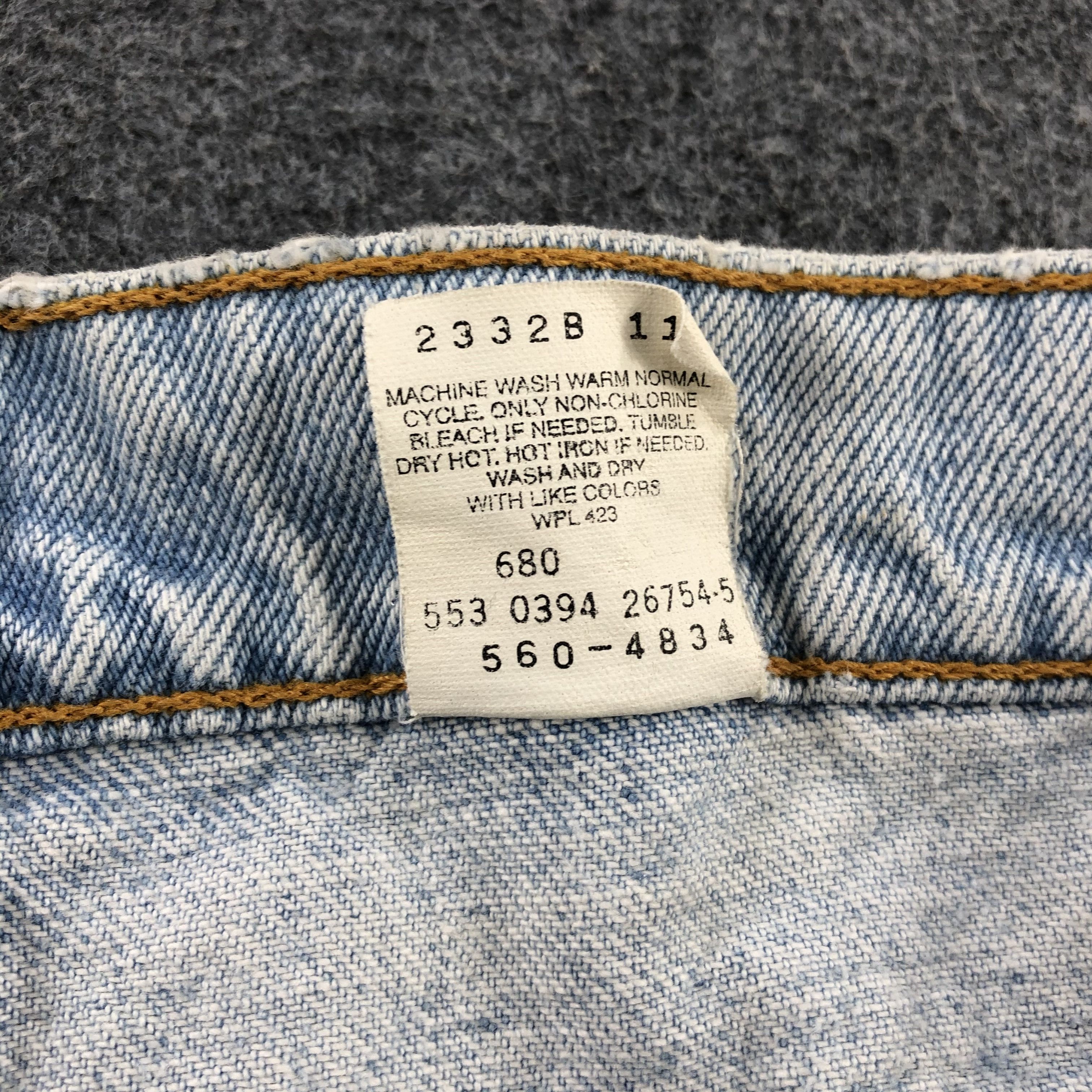 Levi's × Vintage Vintage 90s Light Wash Levis 560 Jeans-JM1709 Size US 34 / EU 50 - 12 Thumbnail
