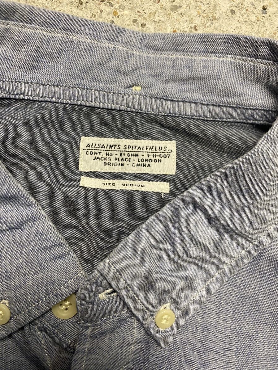 Allsaints × Vintage Allsaints vintage shirt blue navy old money Size US M / EU 48-50 / 2 - 6 Thumbnail