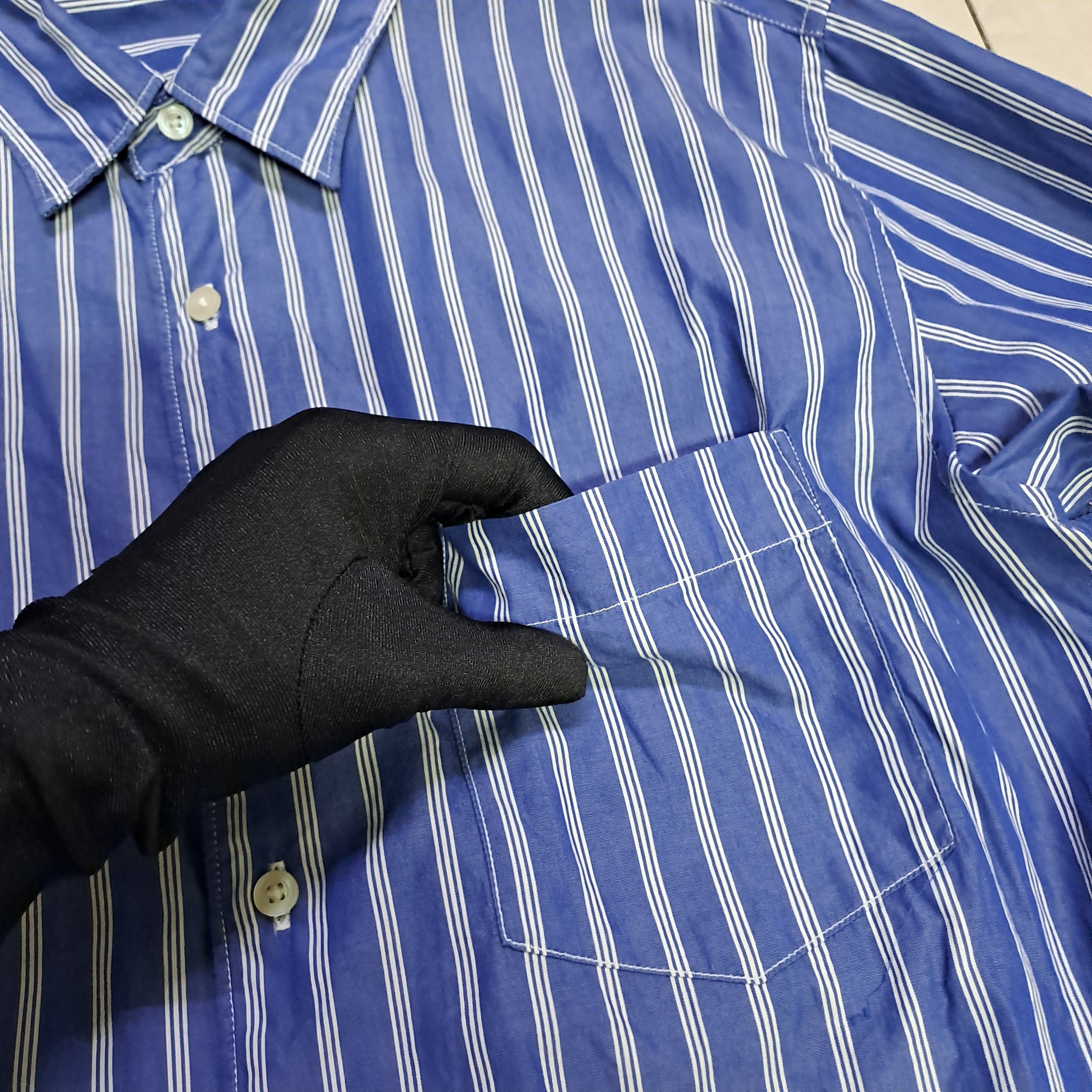 Uniqlo Uniqlo Stripes Button Down Longsleeve Shirt Size US M / EU 48-50 / 2 - 3 Thumbnail
