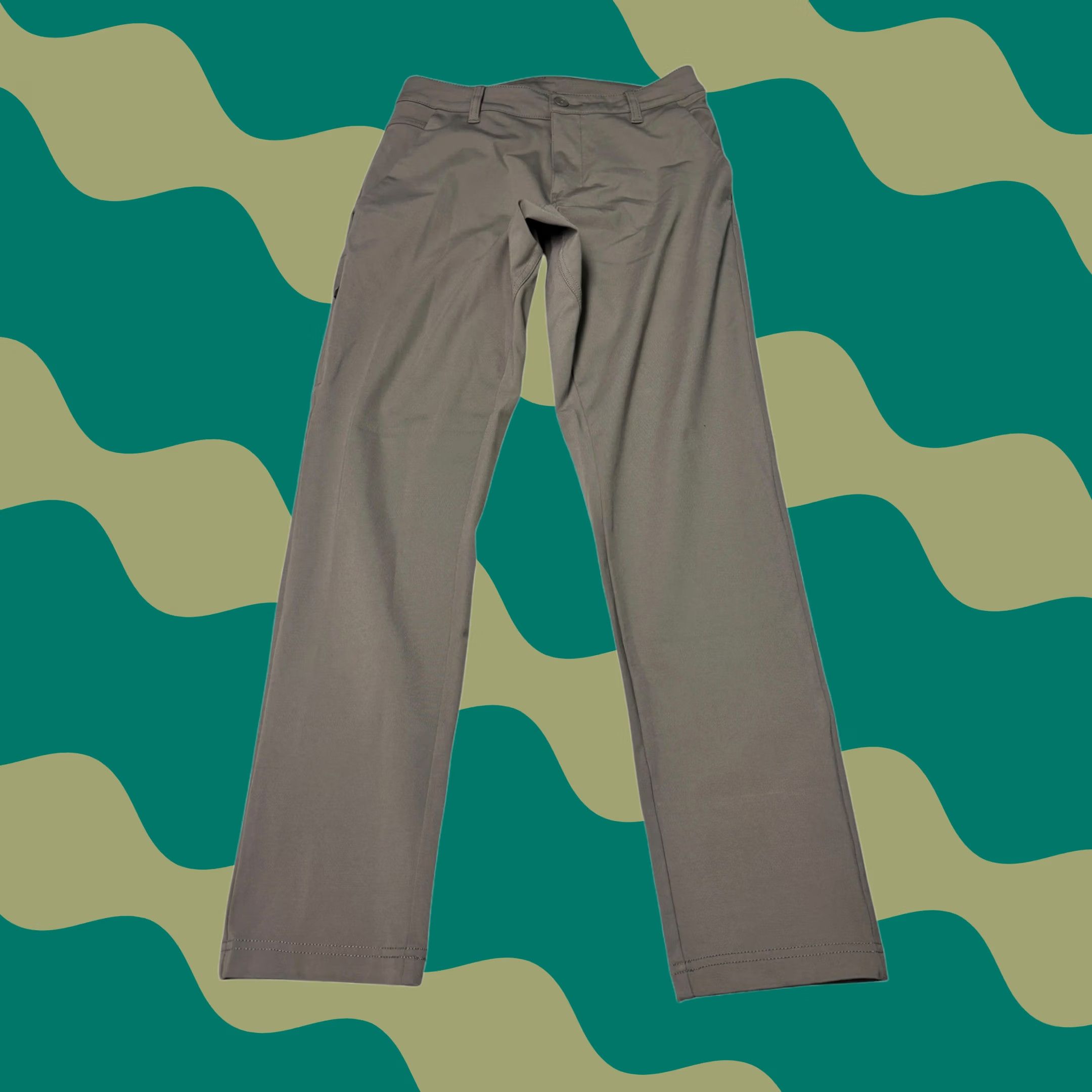 Vintage BYLT Everyday Pant 2.0 Slim Fit Grey Taupe Mens 32x30 Pants 5-Pocket Chino Performance Stretch Breathable Modern Workwear Size US 32 / EU 48 - 1 Thumbnail
