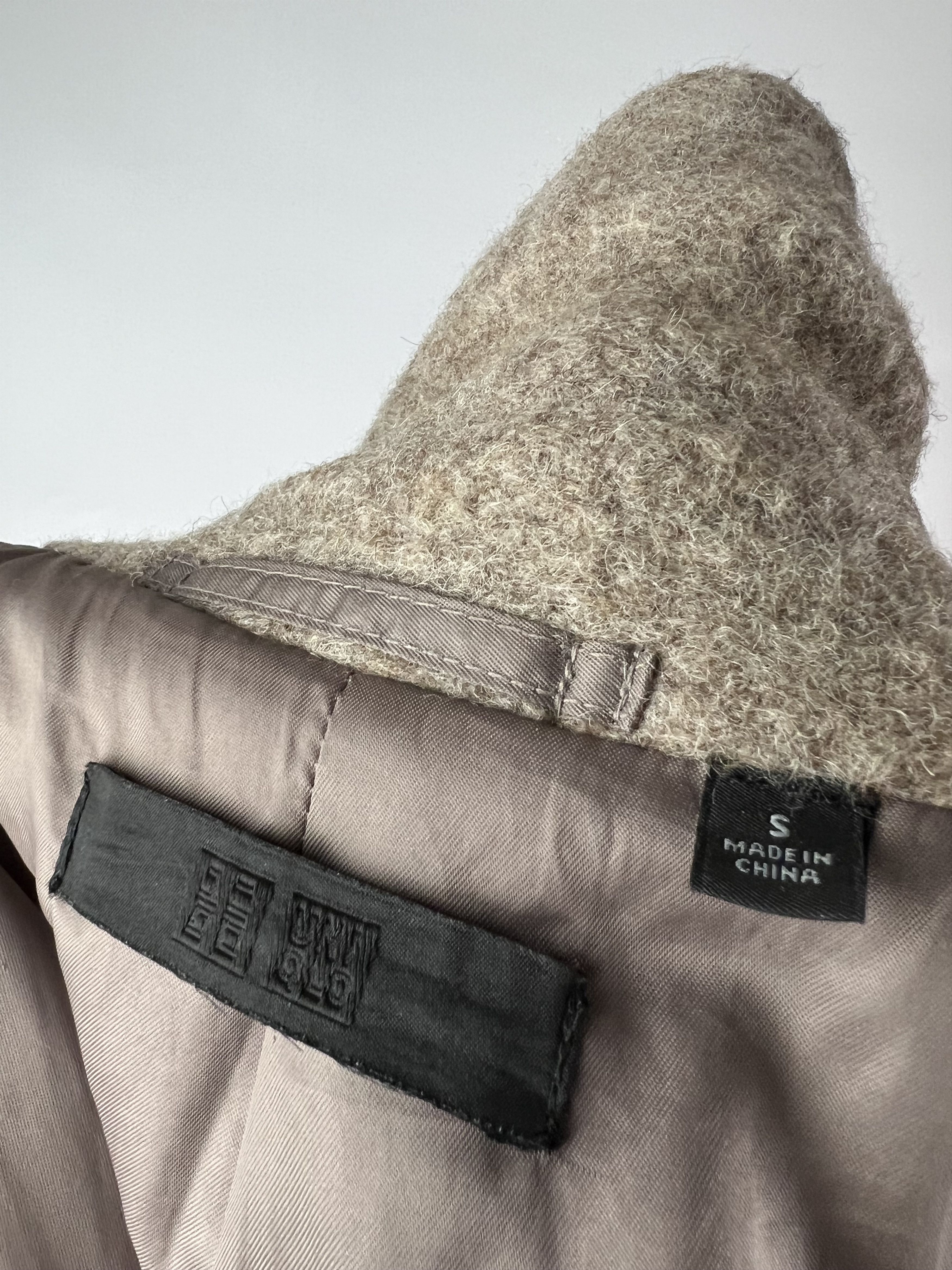 Japanese Brand × Uniqlo Uniqlo Beige Wool Heavy Coat Size S / US 4 / IT 40 - 6 Thumbnail