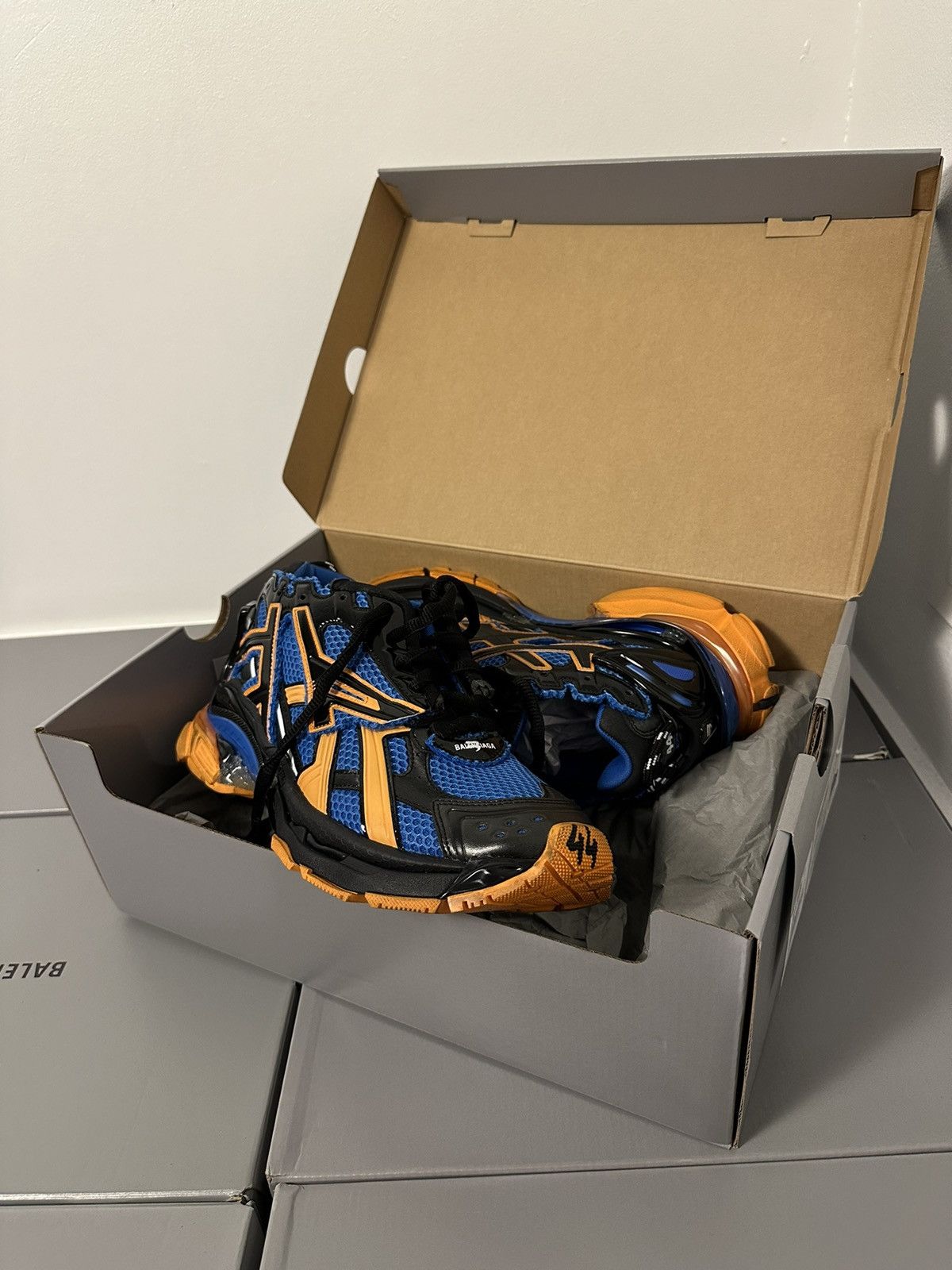 Balenciaga Balenciaga Blue/Orange Runner Shoe Size US 9 / EU 42 - 2 Thumbnail