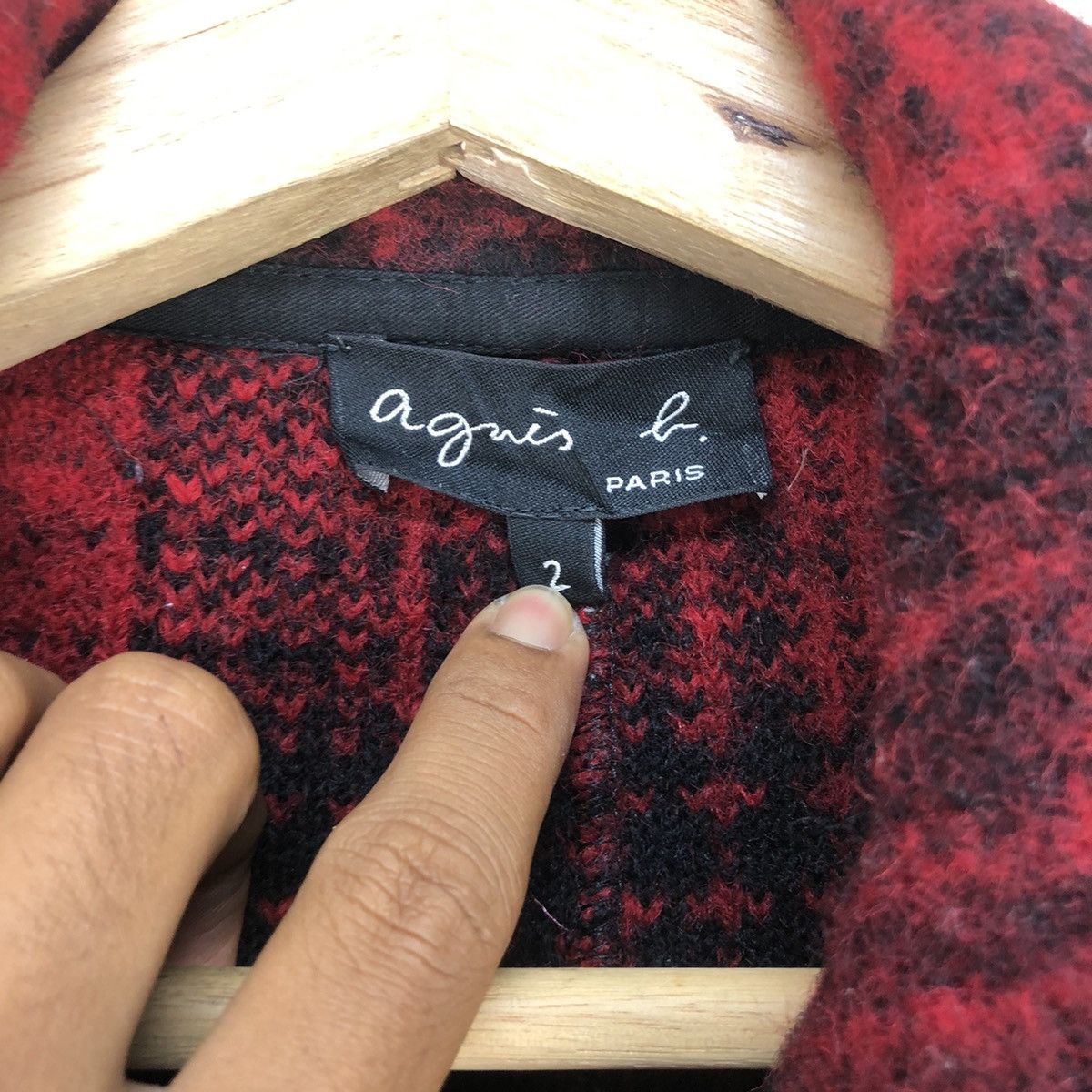 agnes b. 💥Vintage Agnes B Wool Tartan Jacket Duffle Styel Size L / US 10 / IT 46 - 3 Thumbnail