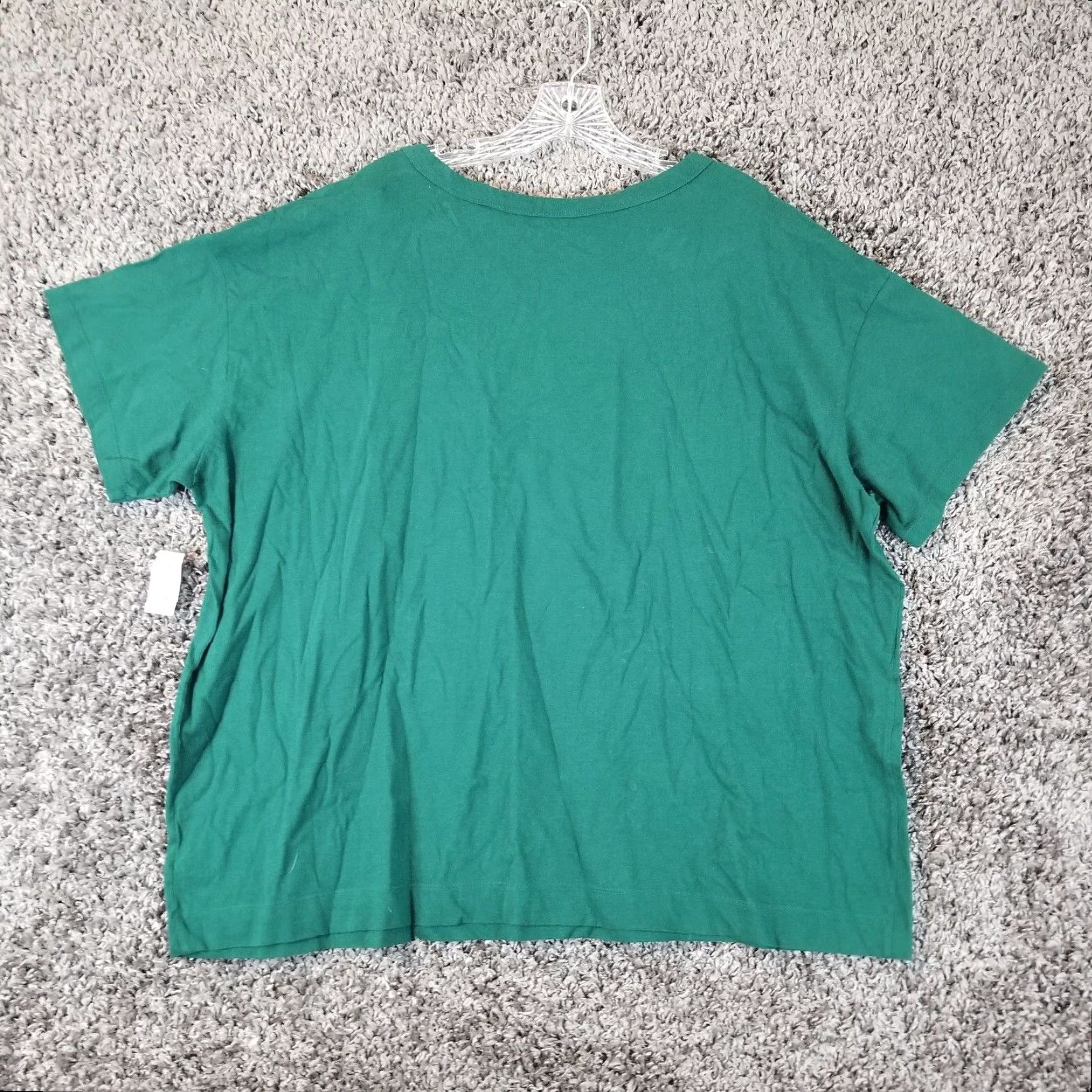 Old Navy VINTAGE Old Navy Santa Knows Whats Up Short Sleeve Graphic Tee Mens Big 2X Green Christmas Santa Claus Shirt Size US 39 - 6 Thumbnail