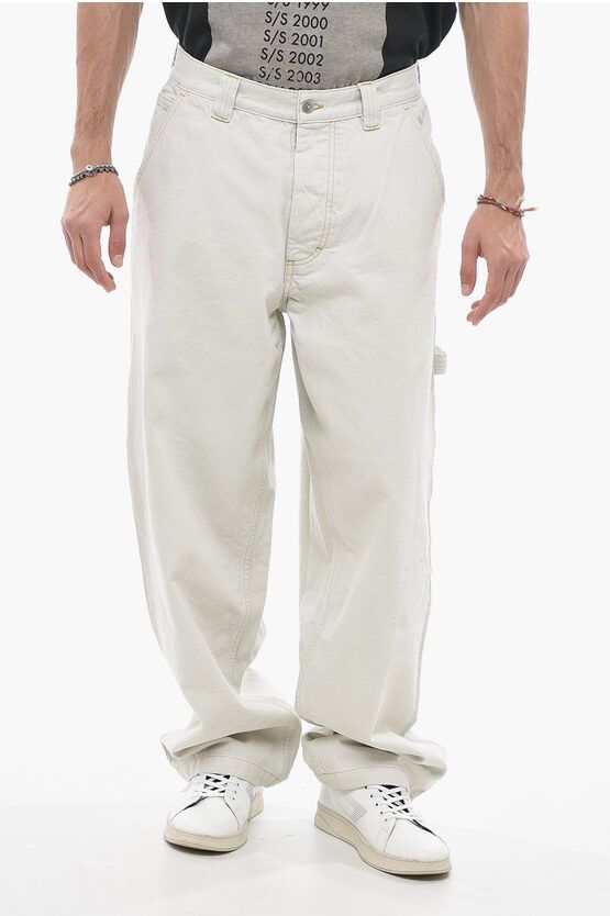 image of Maison Margiela Mm1 Light Wash Cargo Denims 24Cm in Light Blue, Men's (Size 31)