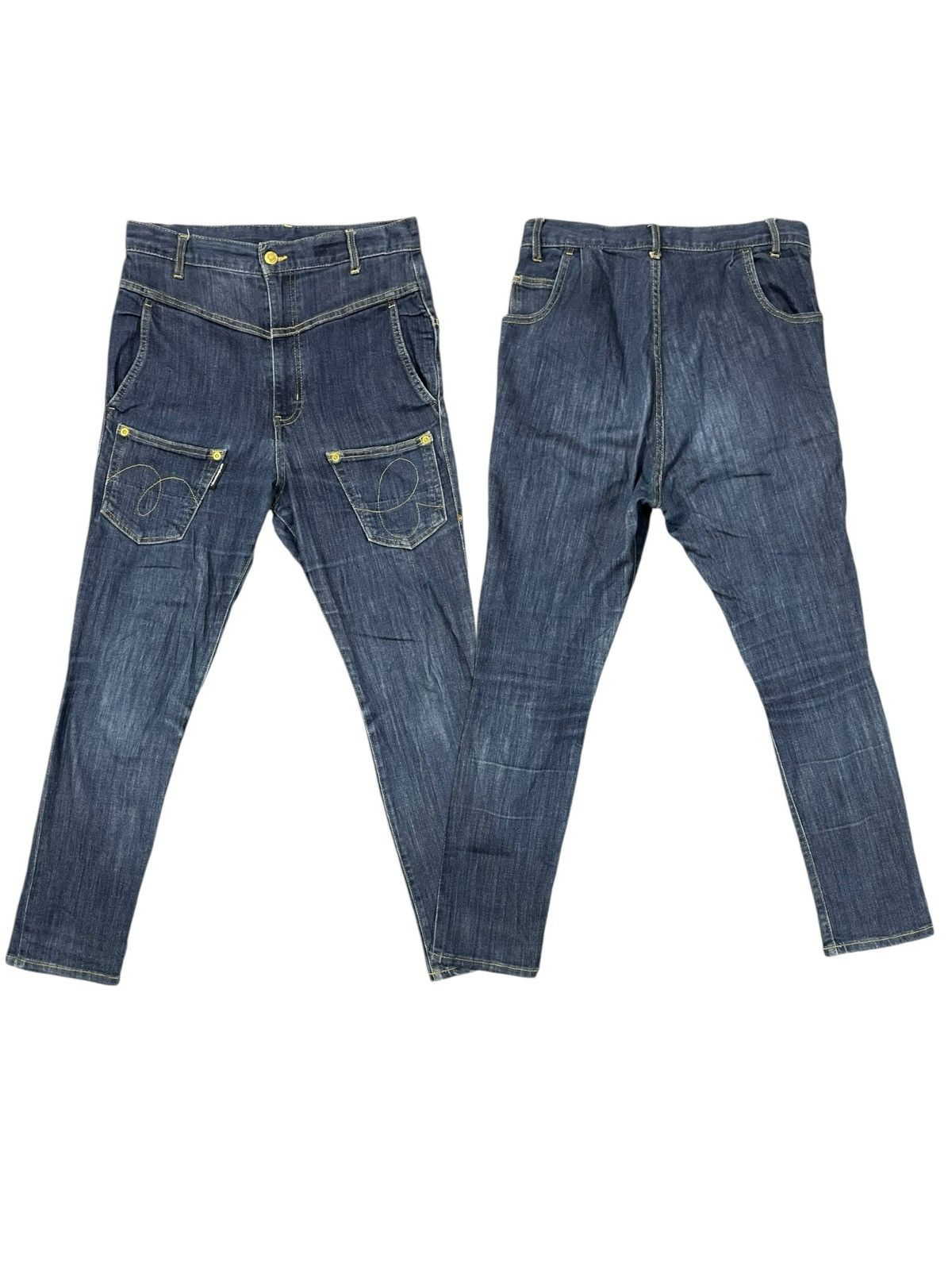 Issey Miyake Mercibeaucoup Issey Miyake Drop Crotch Jeans Size US 30 / EU 46 - 3 Thumbnail