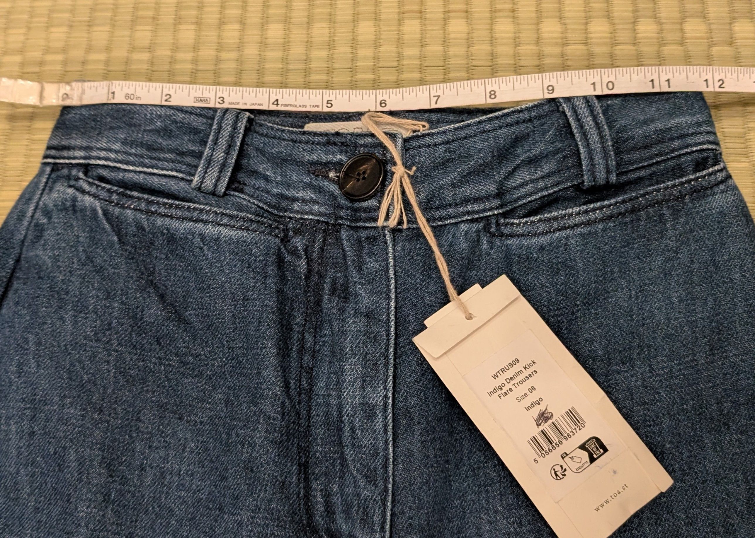 Other NWT Toast Indigo Denim Kick Flare Trousers Made in Turkey Size 26" / US 2 / IT 38 - 5 Thumbnail