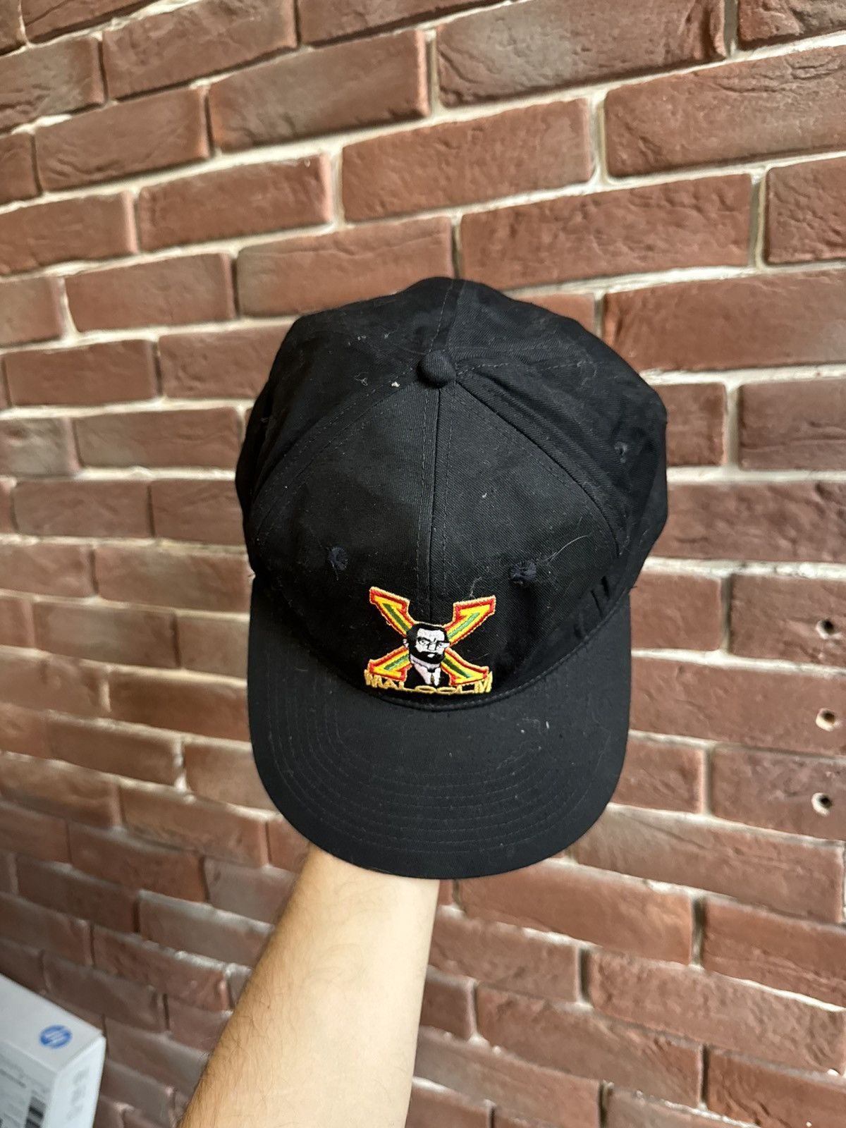 Vintage Vintage 90s MALCOLM X SnapBack Hat RARE Black 90s Cap Size ONE SIZE - 4 Thumbnail