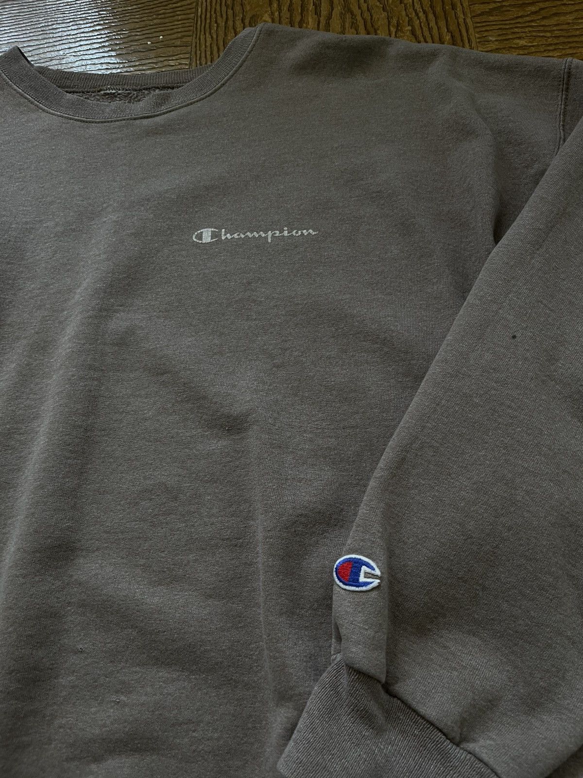 Champion × Vintage Champion Sweater Vintage Wear Tan Size US XL / EU 56 / 4 - 2 Thumbnail