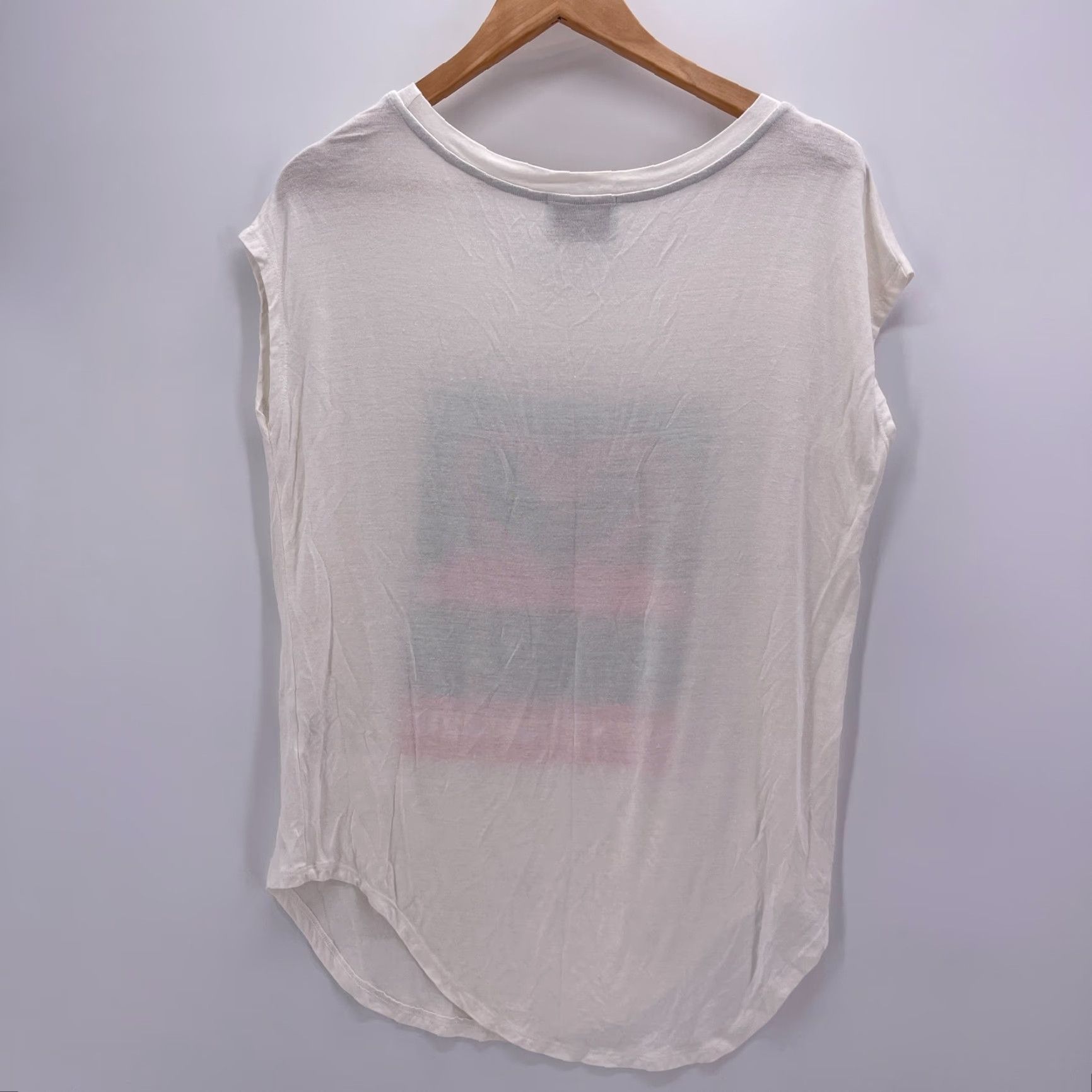 Vintage Judith March Tank White Womens Medium Lets Flamingle Flamingo Casual Shirt Sleeveless Round Neck Pullover Regular Modern Basic Dress Code Mens? Size M / US 6-8 / IT 42-44 - 6 Thumbnail