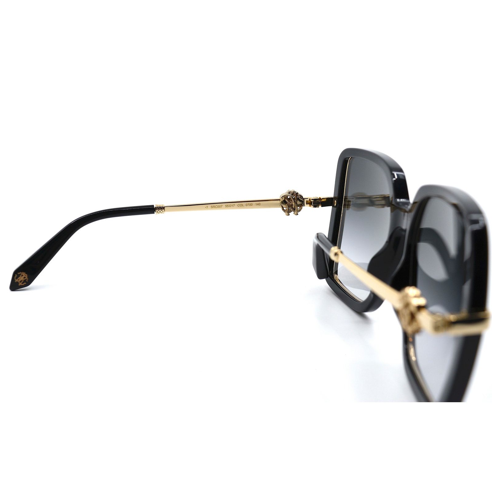Roberto Cavalli ROBERTO CAVALLI SRC007 BLACK GOLD GREY GRADIENT SUNGLASSES Size ONE SIZE - 9 Thumbnail