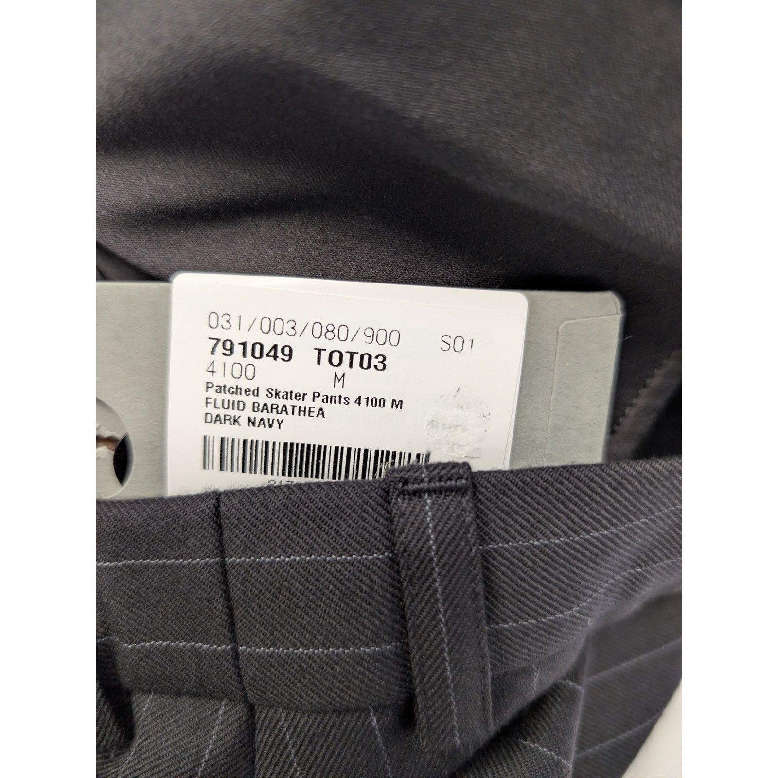 Balenciaga o1rshd1 Fluid Barathea Patched Skater Pants in Dark Navy Size US 32 / EU 48 - 23 Thumbnail