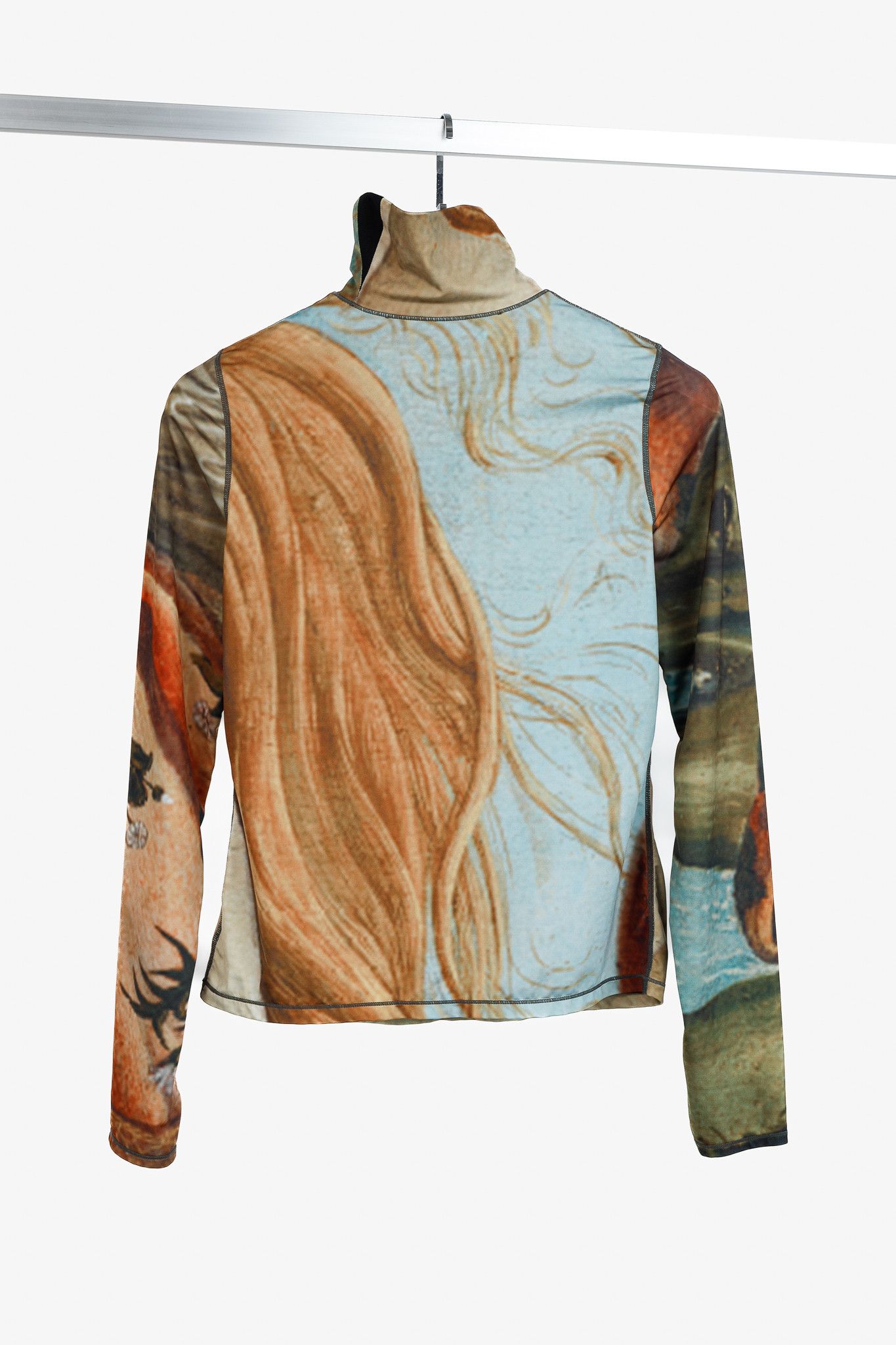 KIMHEKIM KIMHEKIM SS/21 Botticelli Print Jersey Turtleneck Size L / US 10 / IT 46 - 2 Thumbnail