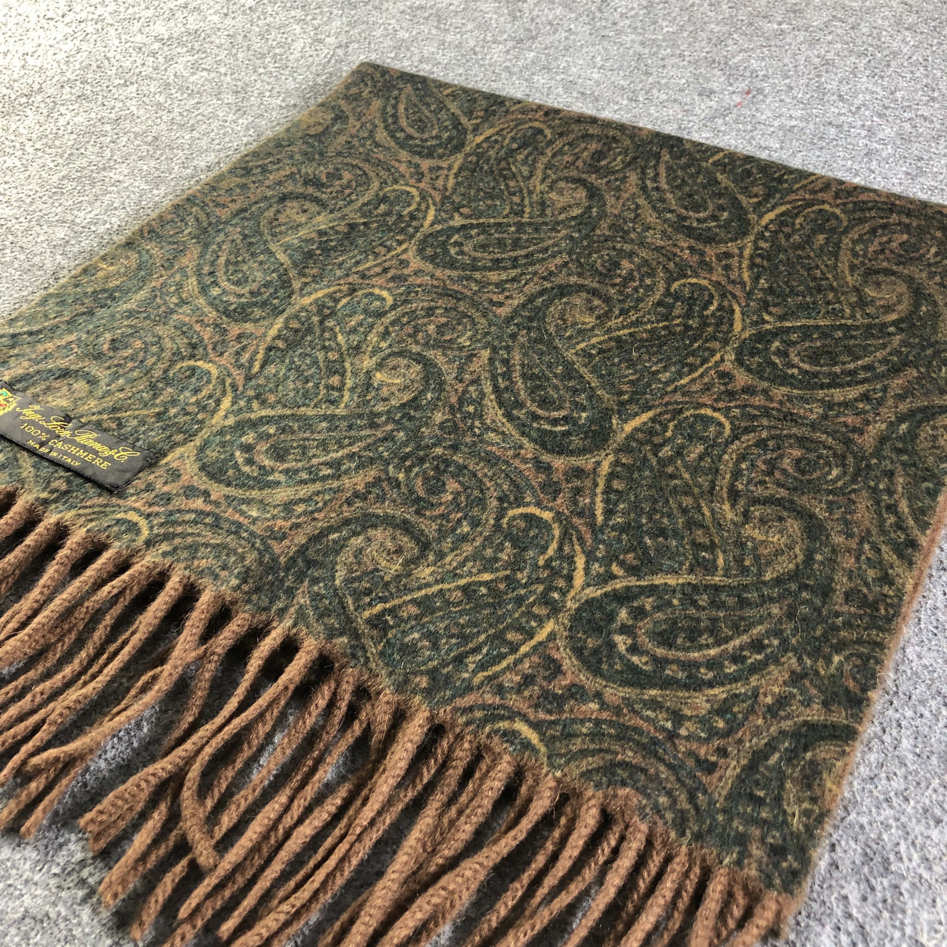 Loro Piana Loro Piana Paisley Cashmere Scarf Muffler Neckgear V2631 Size ONE SIZE - 4 Thumbnail