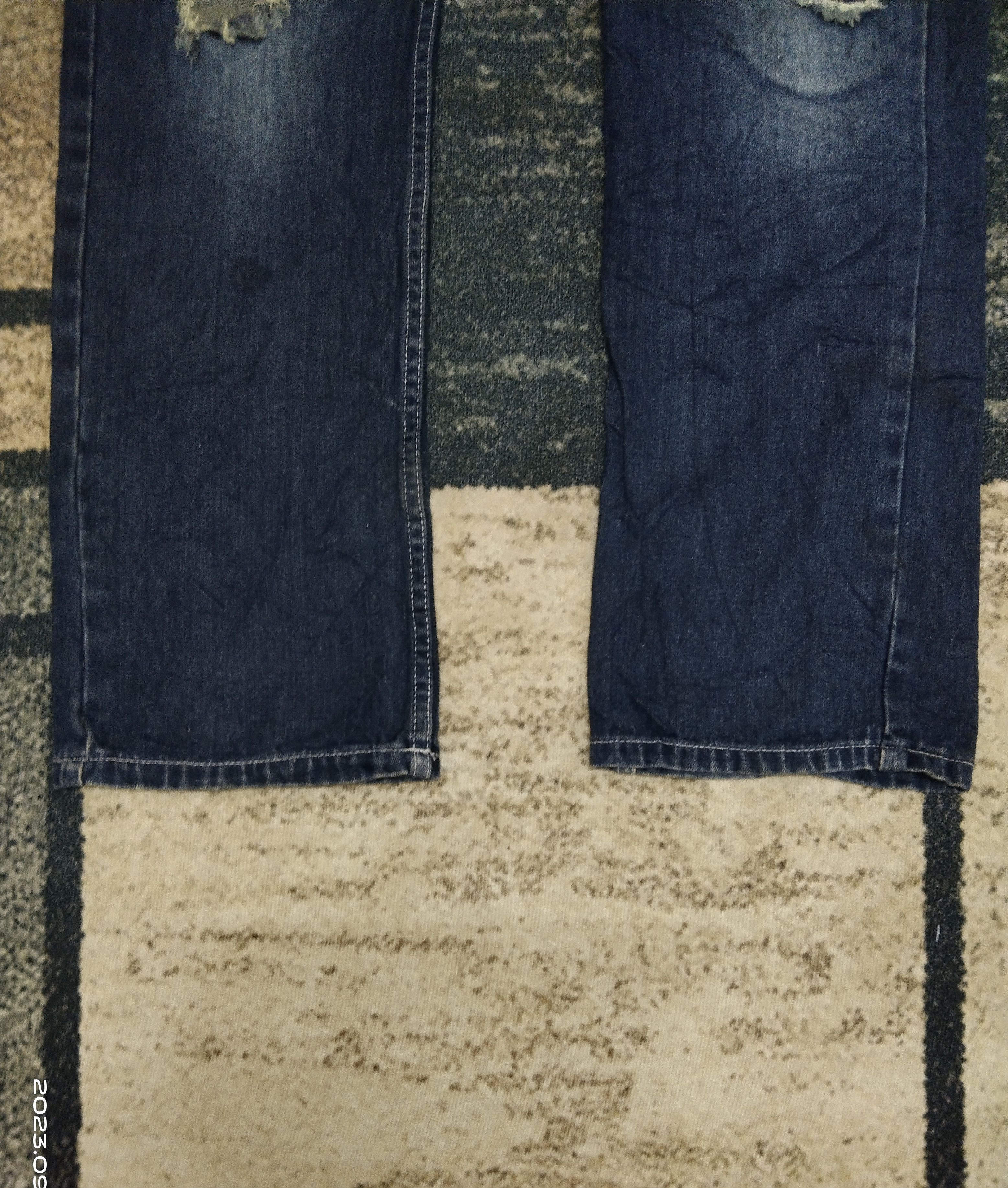 Japanese Brand SiCK RIPED ANTFUL DENIM PANTS Size US 33 - 10 Thumbnail