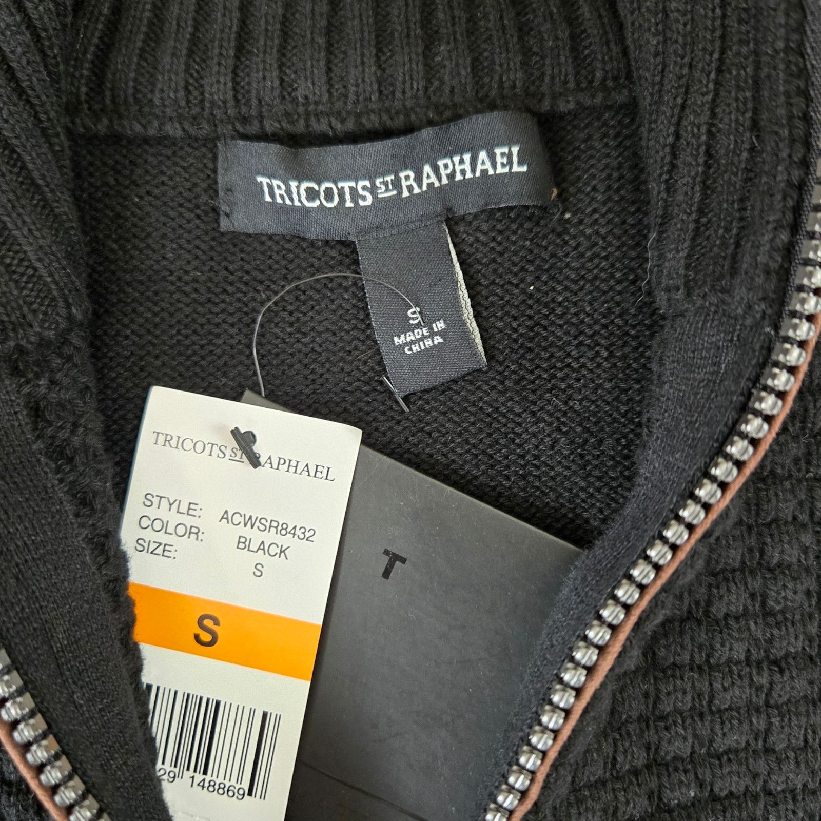 Tricots St. Raphael Tricots St Raphael Black Quarter Zip Sweater Size Small Size US S / EU 44-46 / 1 - 5 Thumbnail