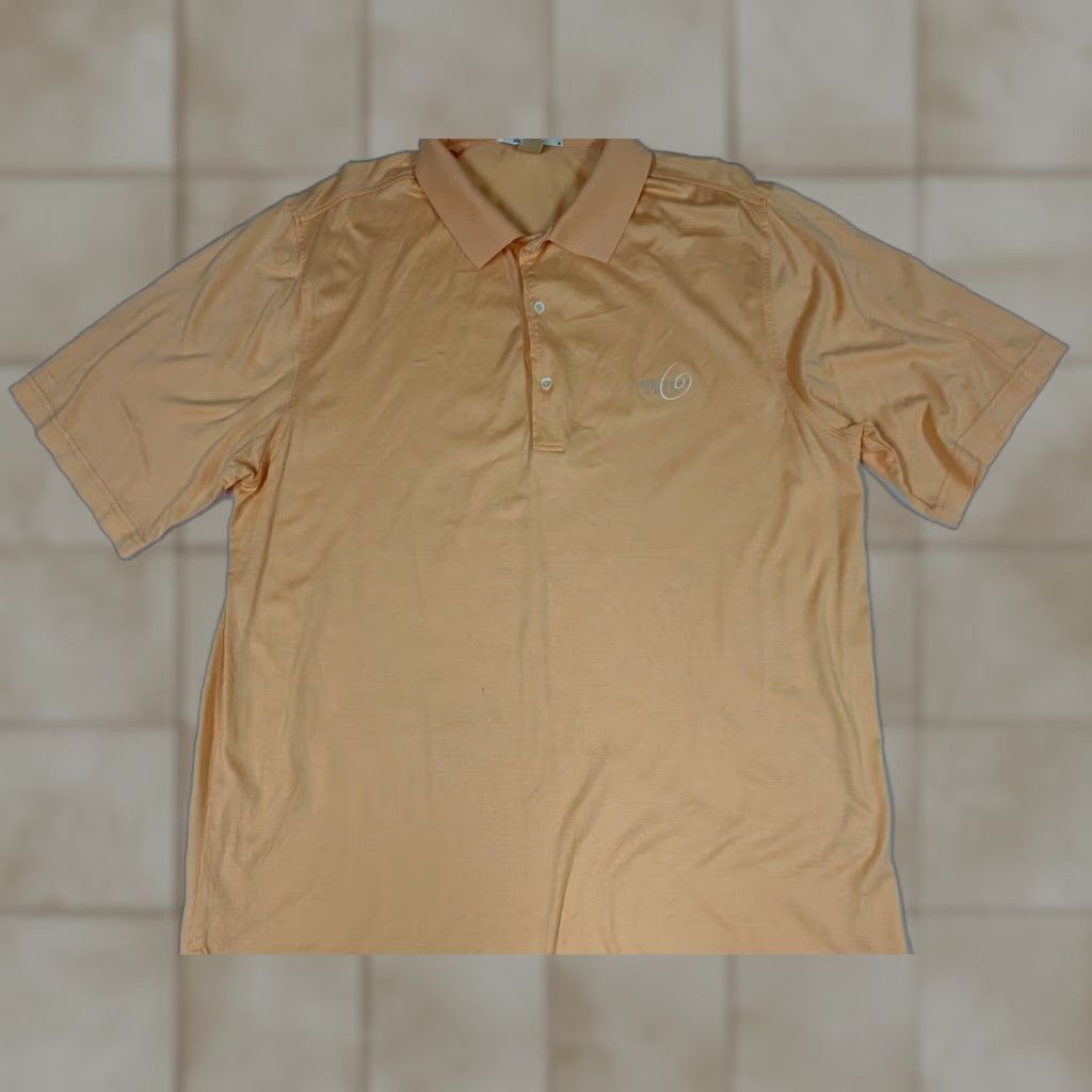 Vintage Fairway & Greene Polo Shirt Short Sleeve Mens L Peach Logo Golf Brethable Striped N/A Size US L / EU 52-54 / 3 - 1 Thumbnail
