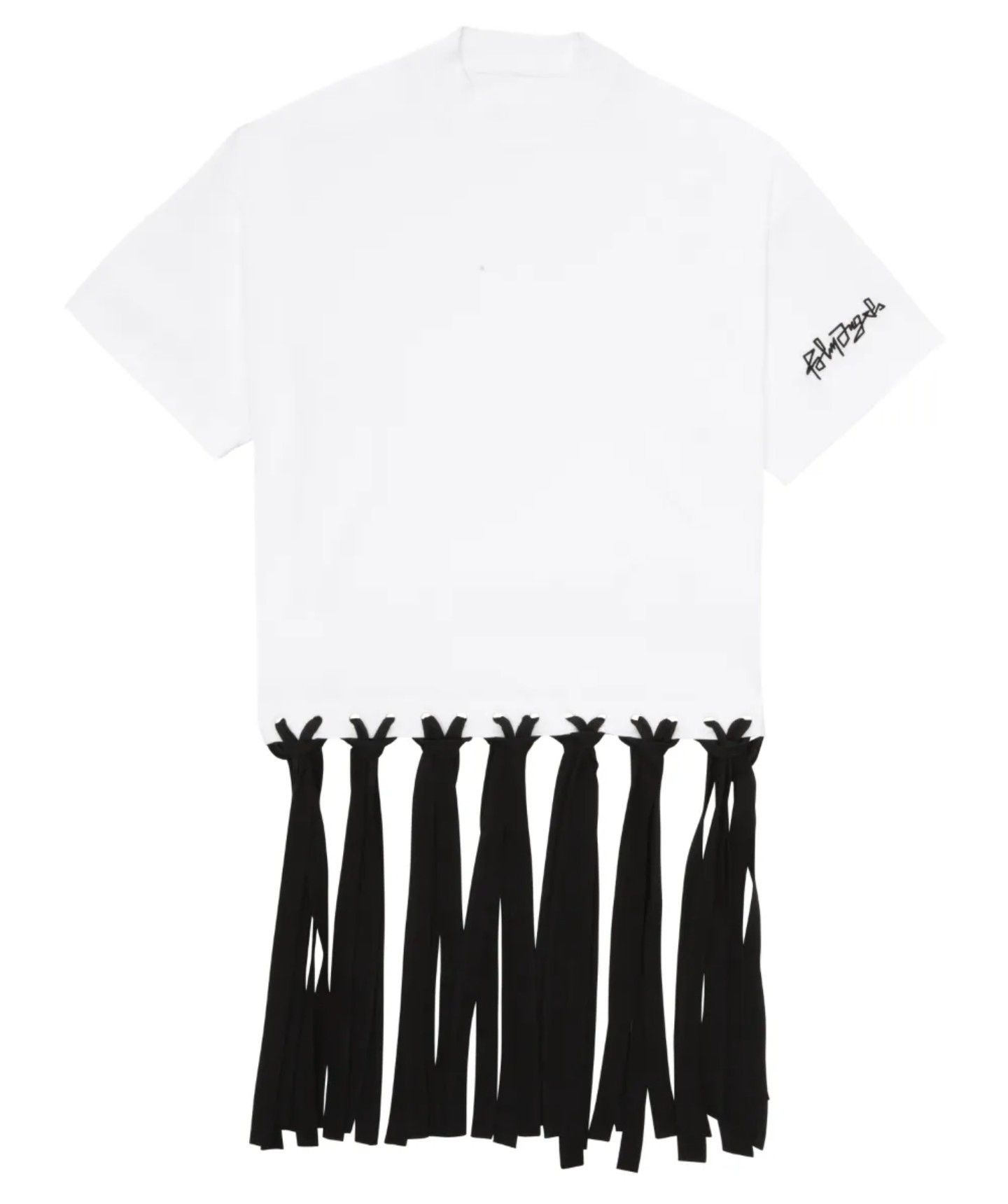 Palm Angels Palm Angels Oversized Neck Sleeve Logo Tee Size L / US 10 / IT 46 - 9 Thumbnail
