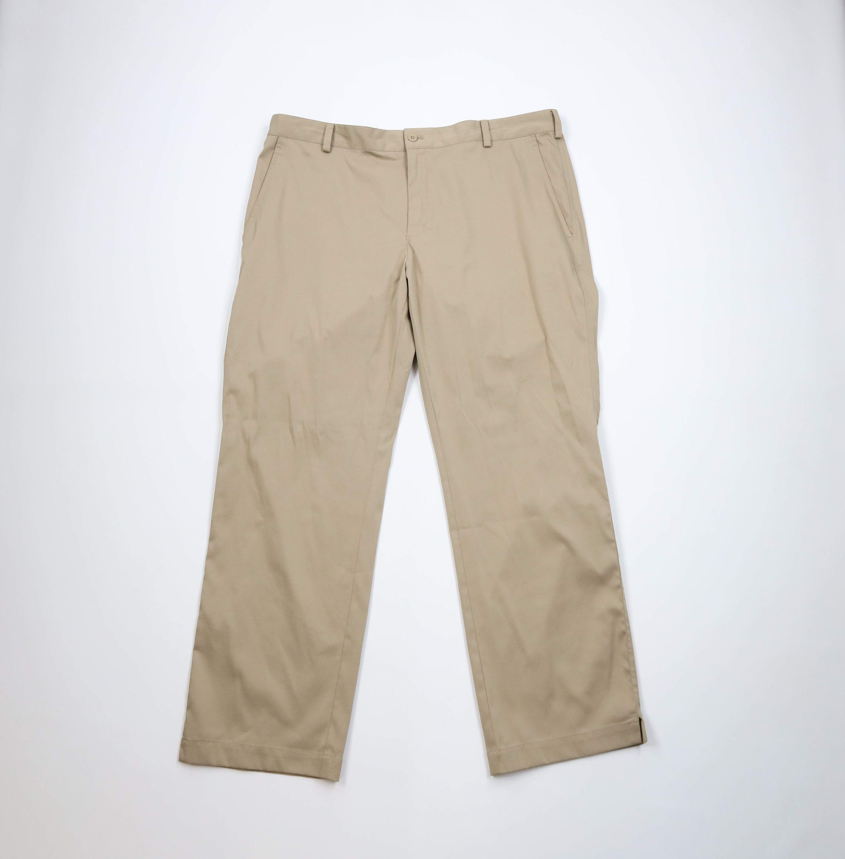 Nike Vintage Nike Golf Mini Swoosh Wide Leg Chino Pants Beige Size US 38 / EU 54 - 1 Thumbnail