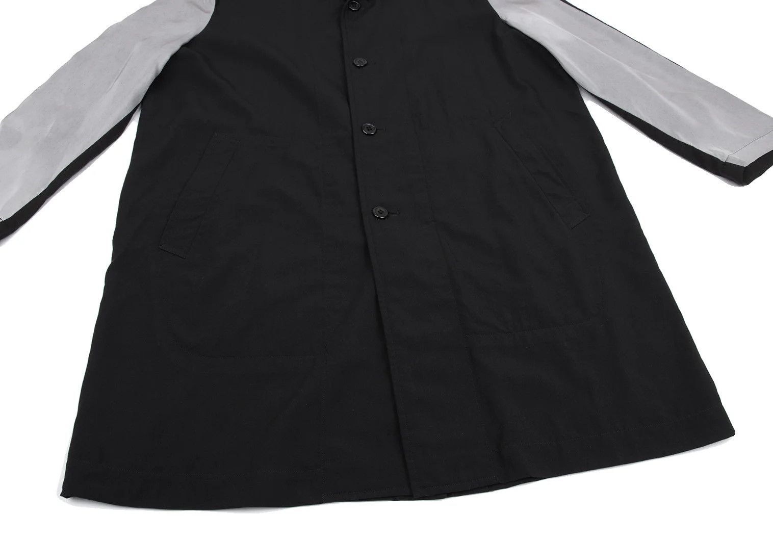 Comme des Garcons Homme Plus Color Block Sleeve Coat in Black and Gray, Size M Size US M / EU 48-50 / 2 - 8 Thumbnail