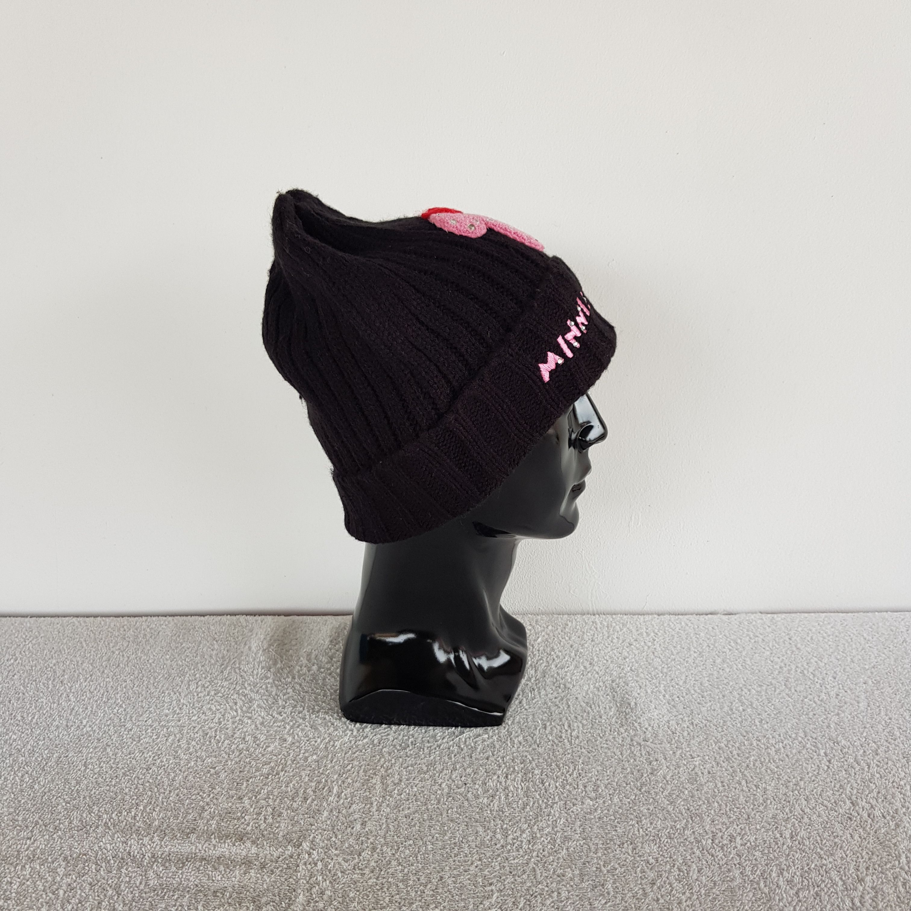 Disney Vintage Minnie Mouse Beanie Y2K Disney Cartoon Snow Caps Hat Size ONE SIZE - 3 Thumbnail