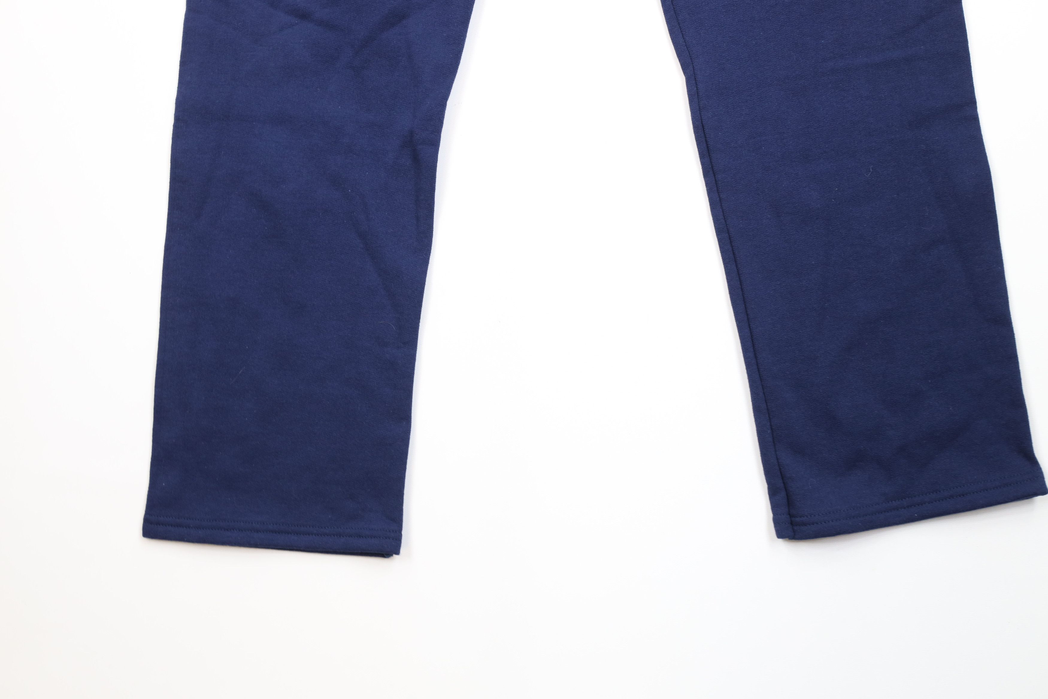 Vintage Deadstock Vintage Y2K Streetwear Blank Sweatpants Navy Blue Size 25" / US 0 / IT 36 - 12 Thumbnail
