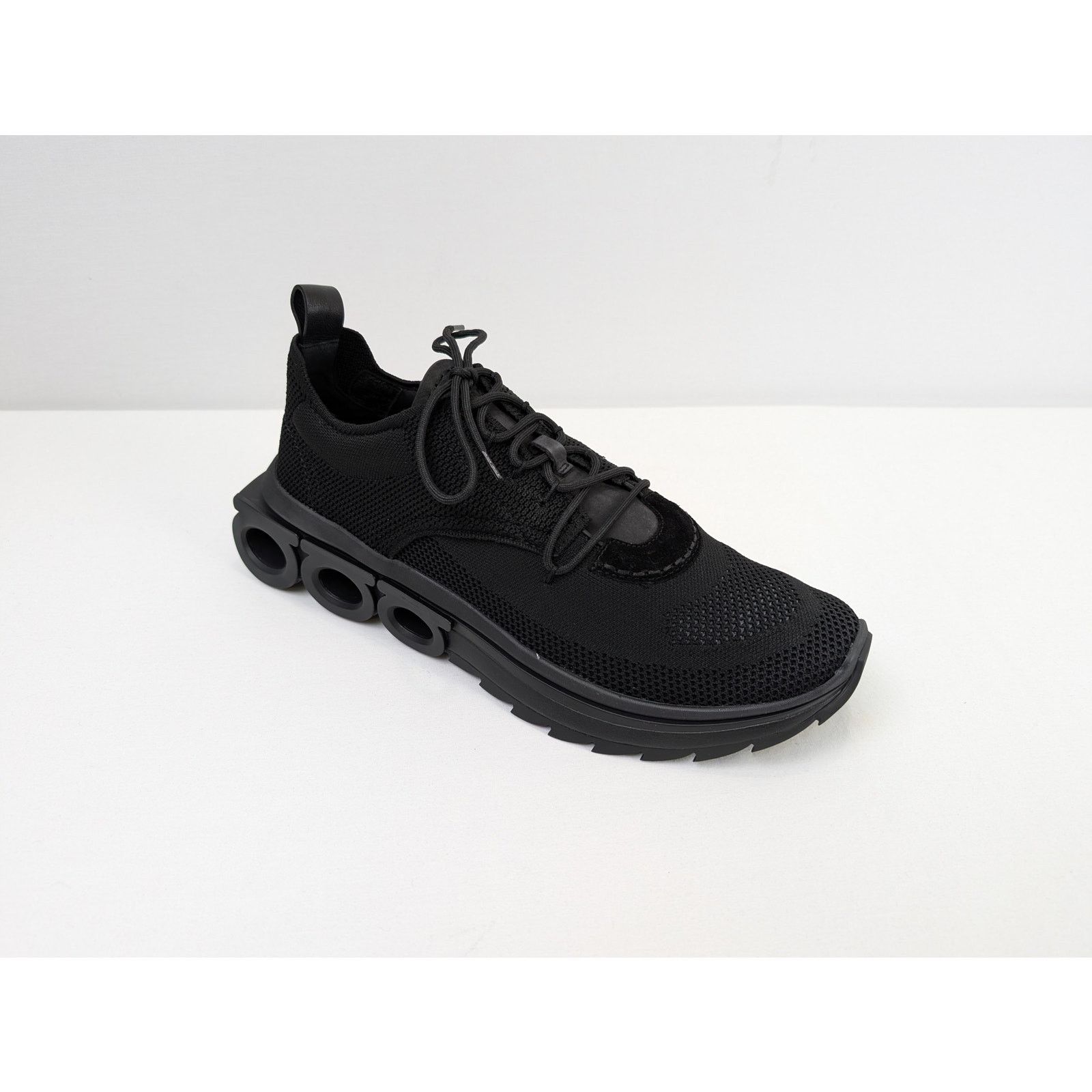 Salvatore Ferragamo o1rshd1 Nima Knit Men Shoes Fashion Sneaker in Black Size US 10 / EU 43 - 2 Thumbnail