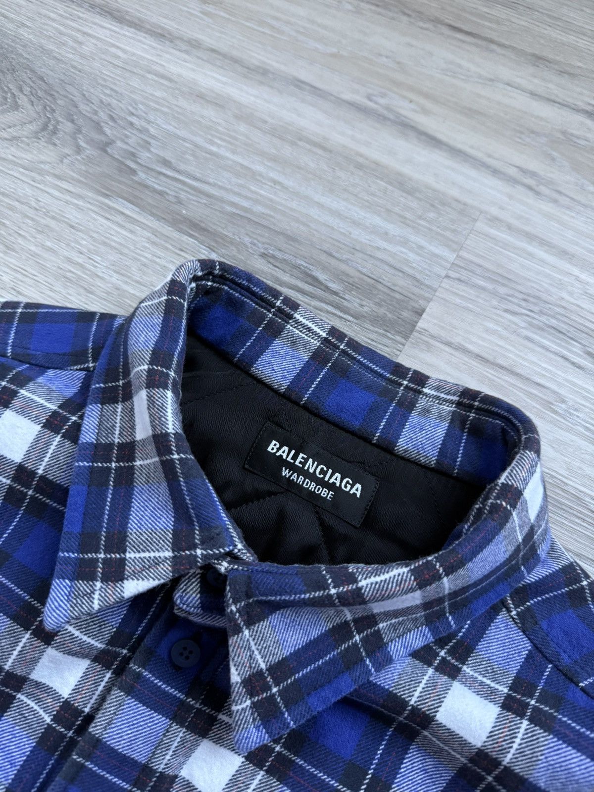 Balenciaga Oversize Padded Flannel Overshirt Size US XL / EU 56 / 4 - 6 Thumbnail
