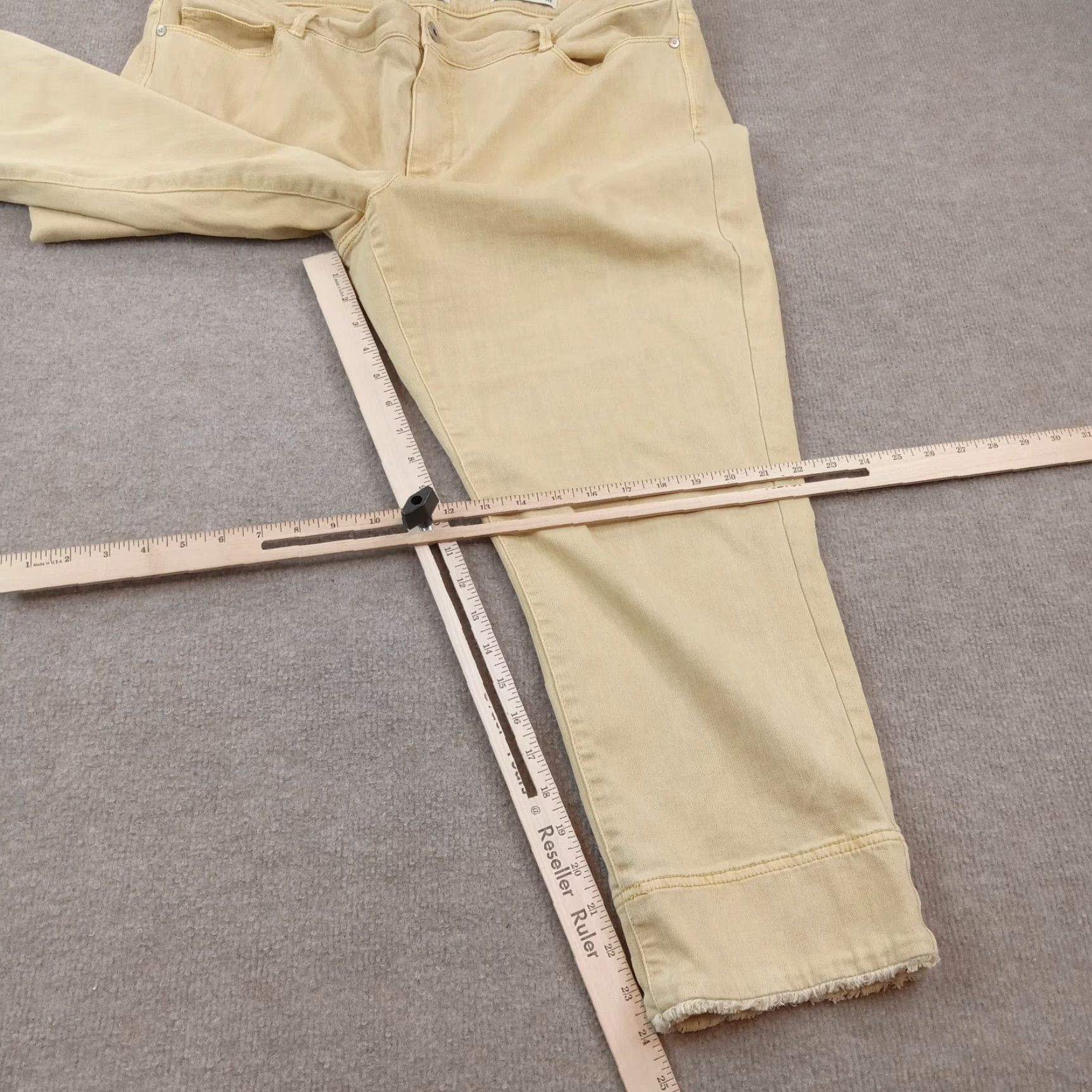 J. Jill J. Jill Women's Brown Cropped Straight Leg Stretch Jeans, Size 18 Size 38" / US 16 / IT 52 - 2 Thumbnail