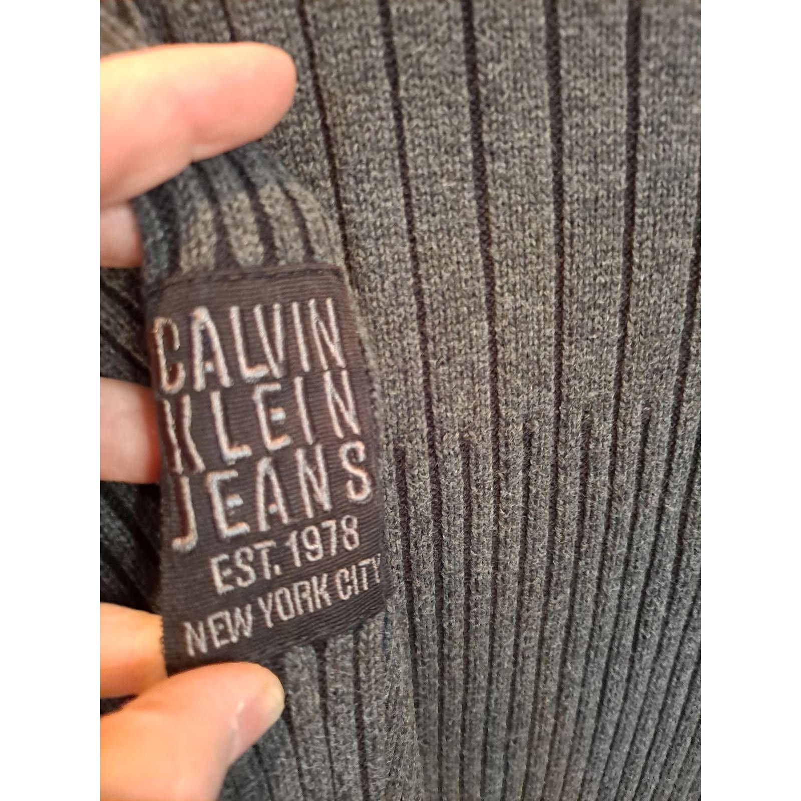 Calvin Klein Calvin Klein Jeans Full Zip Sweater with Front Pockets Size Size US L / EU 52-54 / 3 - 6 Thumbnail