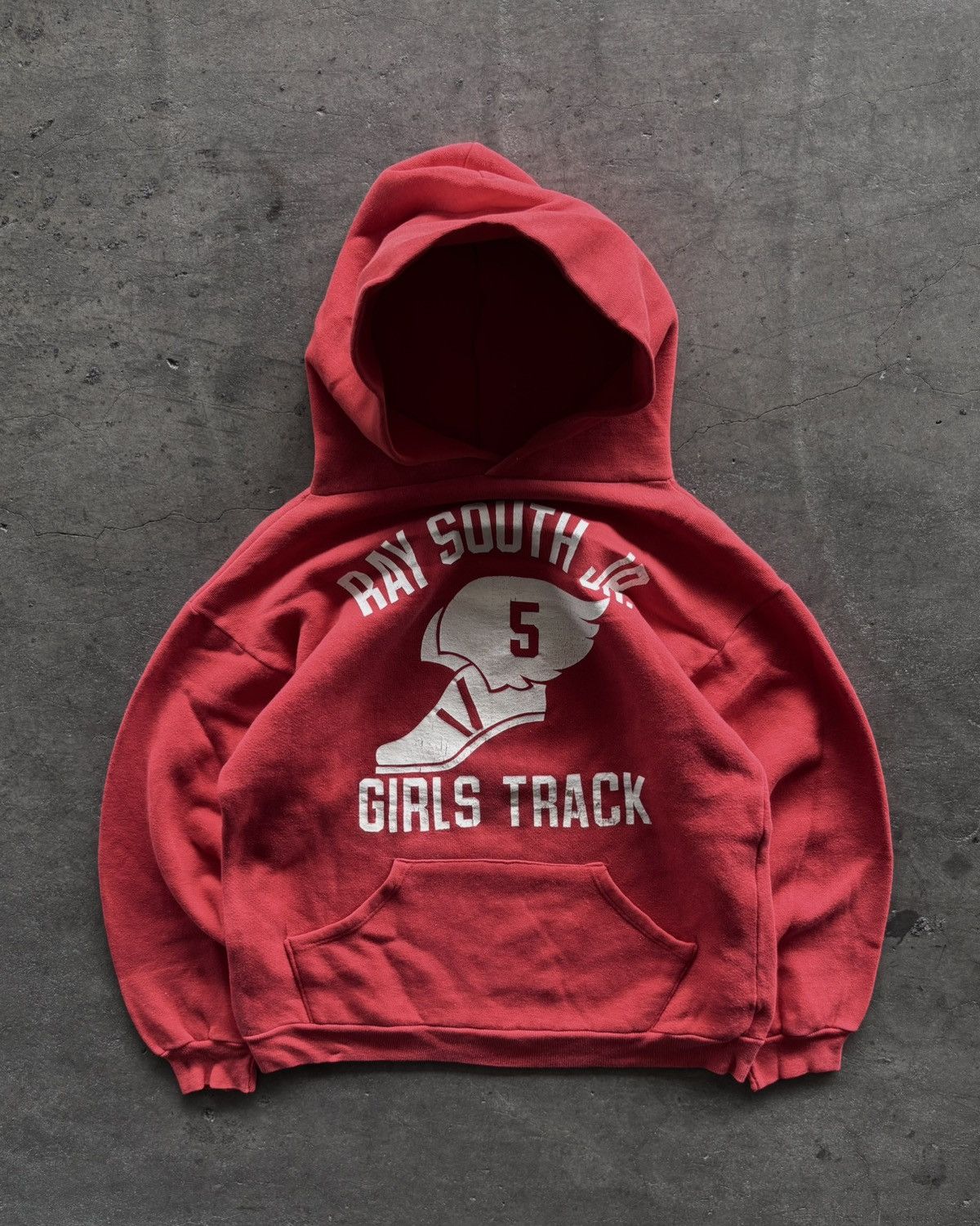 Russell Athletic 70s Russell Athletic Girls Track Faded Red Hoodie Size US S / EU 44-46 / 1 - 1 Thumbnail