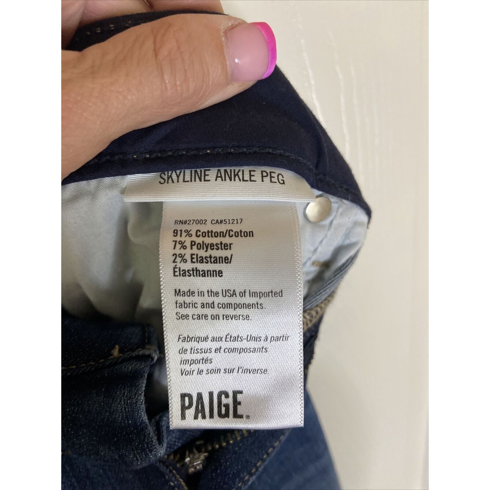 Paige Paige Skyline Ankle Peg High Rise High Low Hem Jeans 26 Size 26" / US 2 / IT 38 - 4 Thumbnail