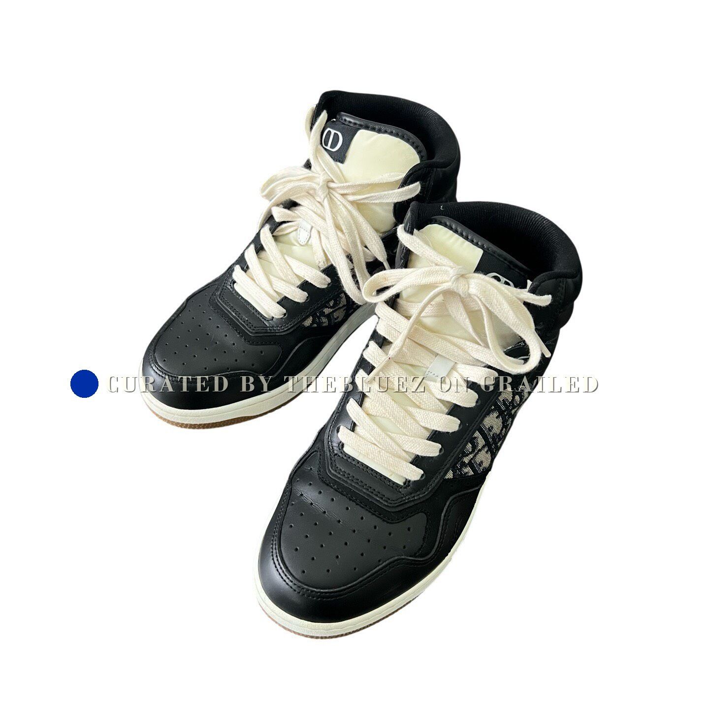 Dior Dior B27 Black Mid-Top Sneakers Size US 8 / EU 41 - 1 Thumbnail