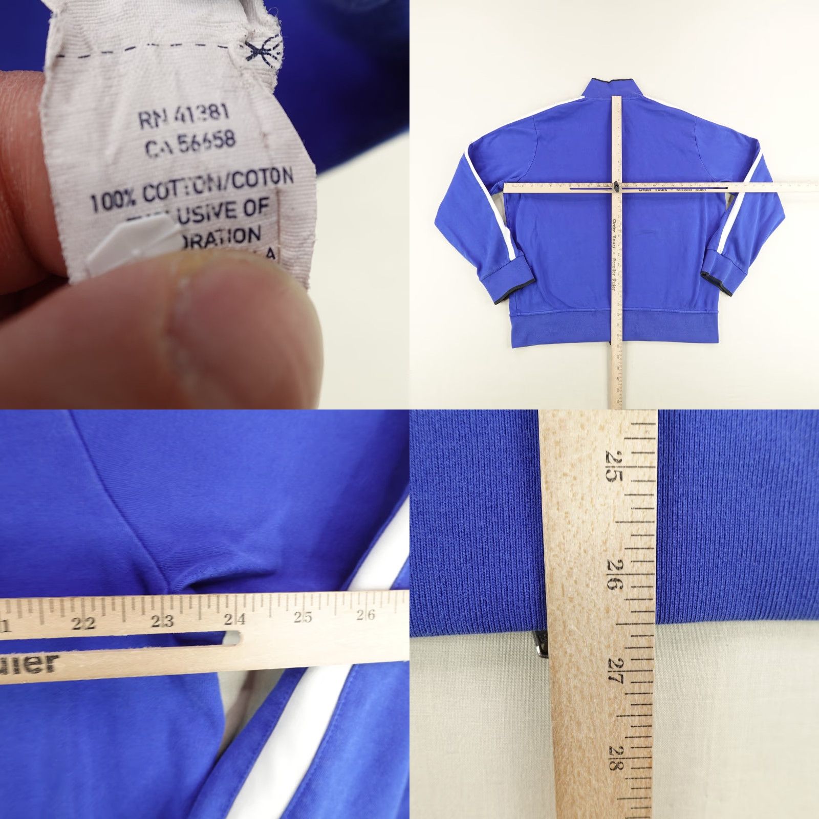 Ralph Lauren Ralph Lauren Jacket Mens XL Blue Full Zip Track Suit Top Coat Zip Up Sweatshirt B Size 46R - 8 Thumbnail