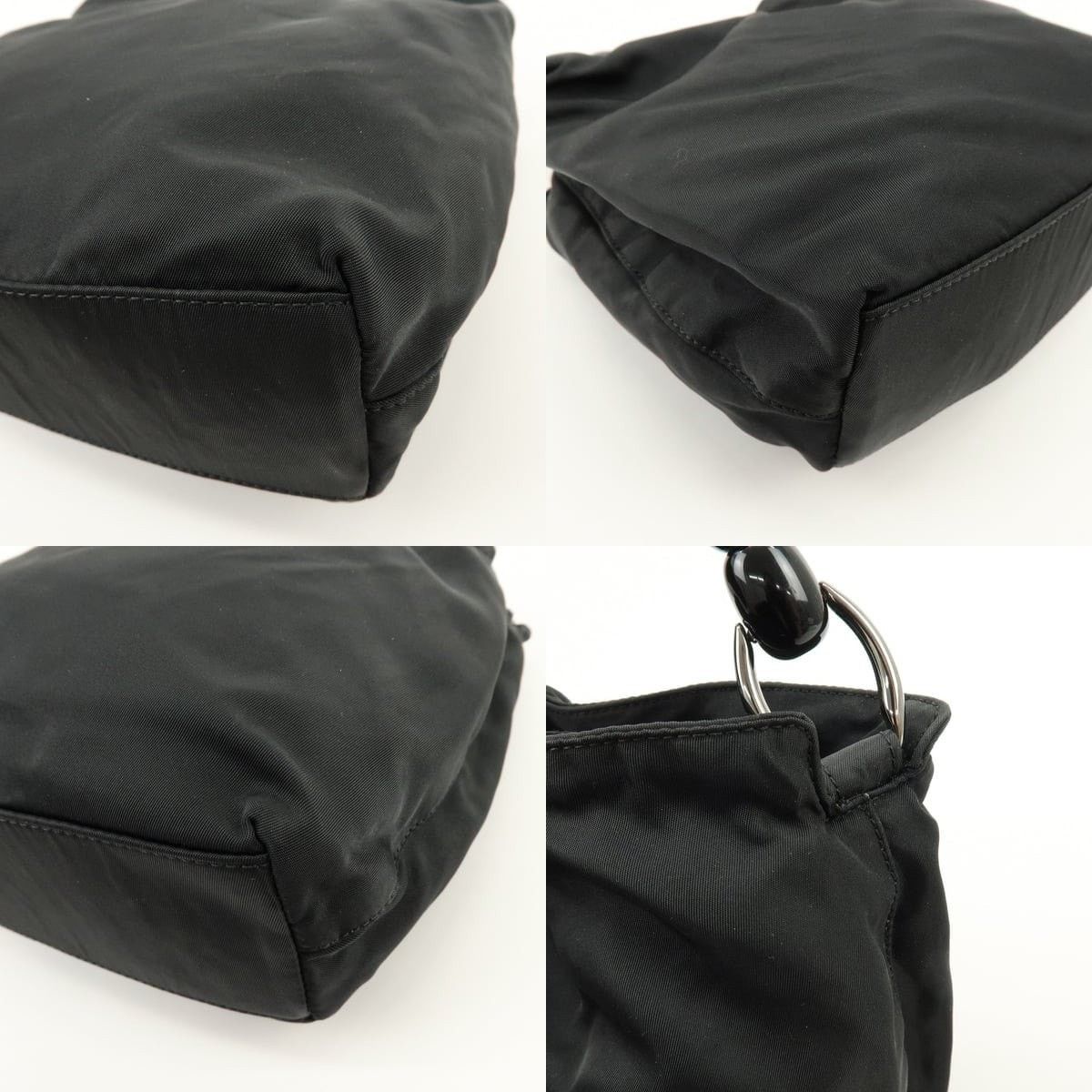 Christian Dior Monsieur Christian Dior Malice Nylon Top Handle Bag Black Size ONE SIZE - 5 Thumbnail