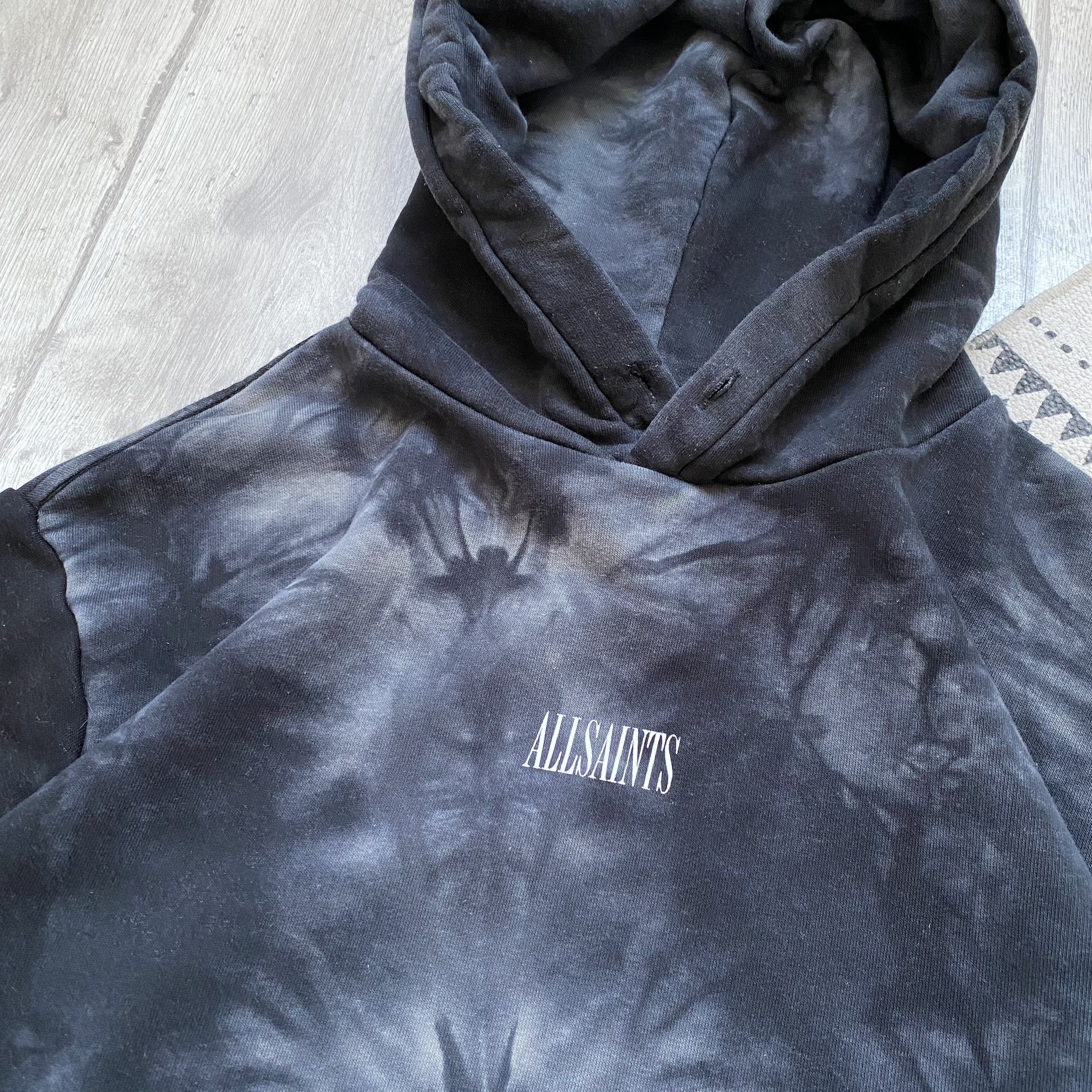 Allsaints 🕸️ Allsaint Center Logo Boxy Hoodie Tie dye Size US S / EU 44-46 / 1 - 4 Thumbnail
