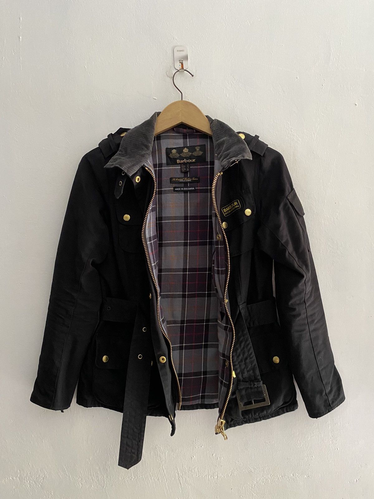 Barbour International original waxed jacket in black Size US S / EU 44-46 / 1 - 4 Thumbnail