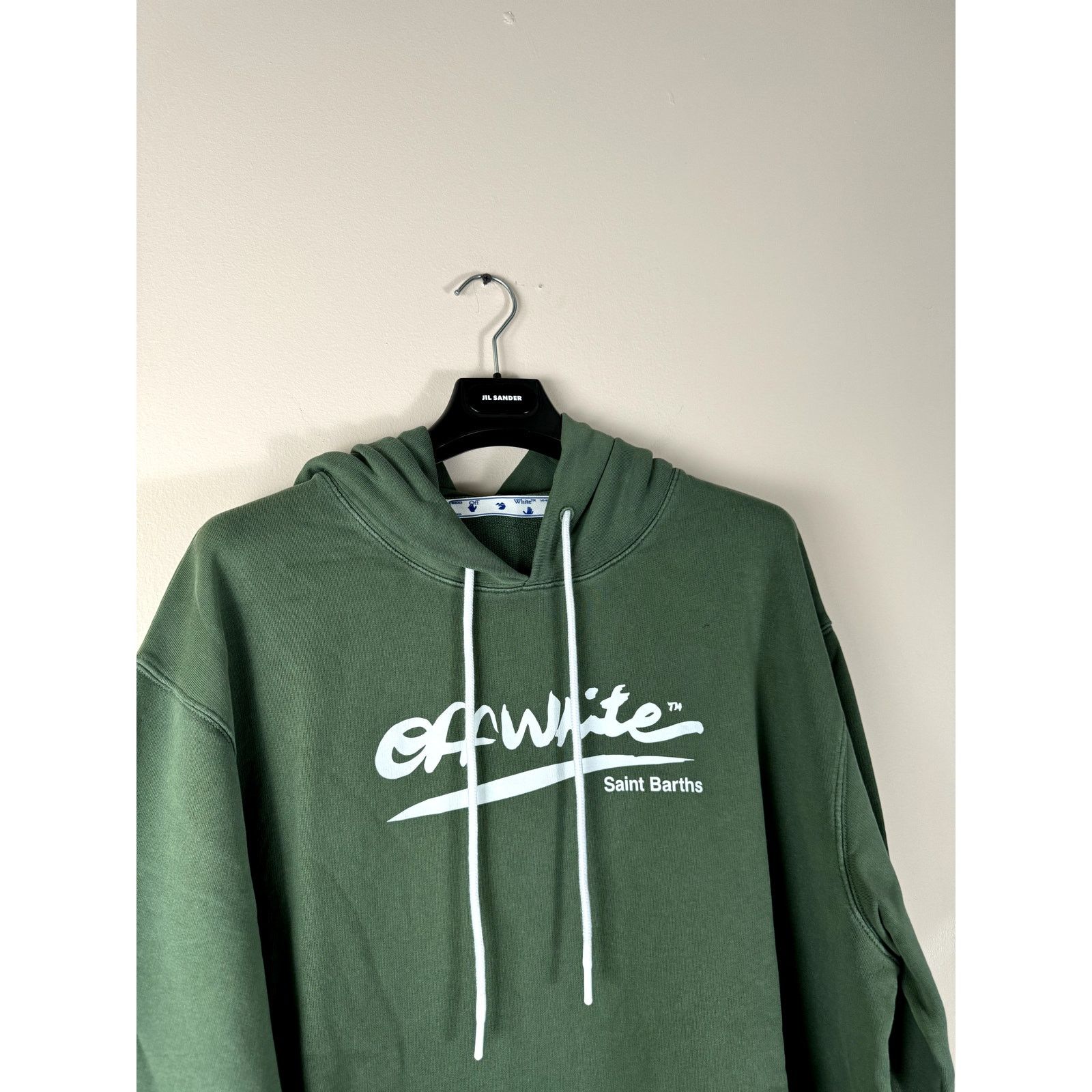 Off-White o1rshd1 SB Slim Arrow Hoodie in Green White Size US XXL / EU 58 / 5 - 5 Thumbnail