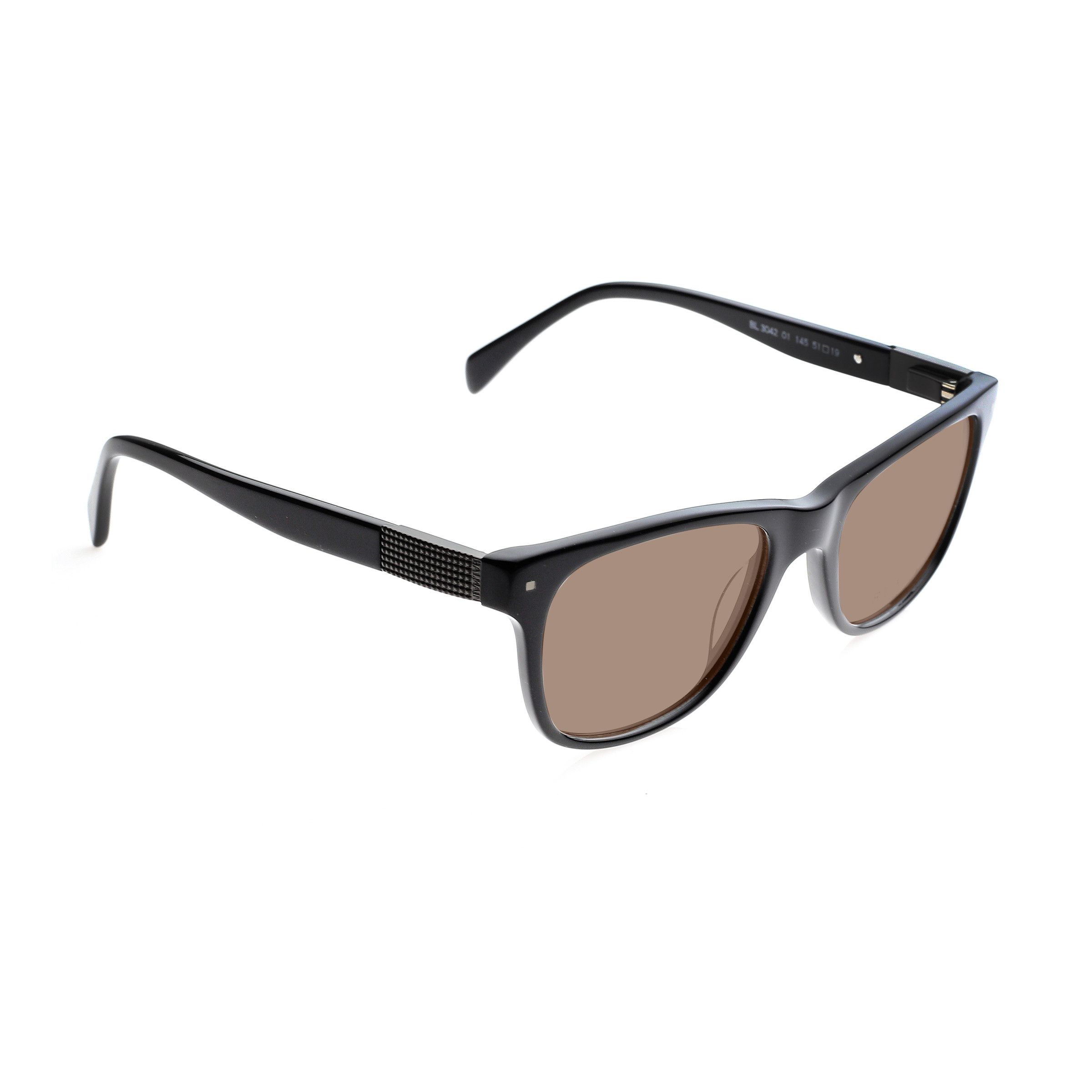 Balmain Balmain '00s Black Classic Rectangular Sunglasses Brown Size ONE SIZE - 1 Thumbnail