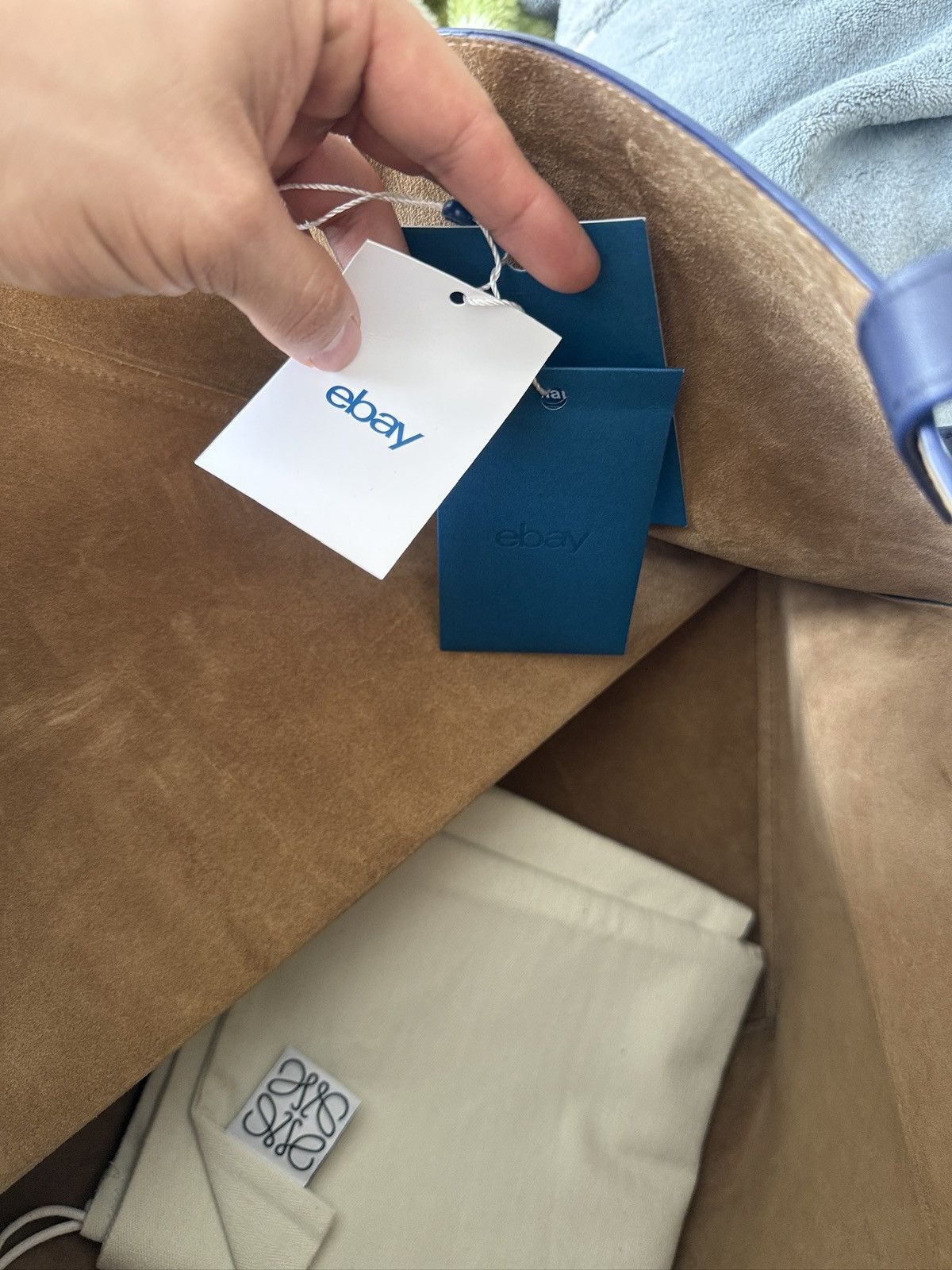 Loewe LOEWE Puzzle Fold XL - Abyss Blue Size ONE SIZE - 11 Thumbnail