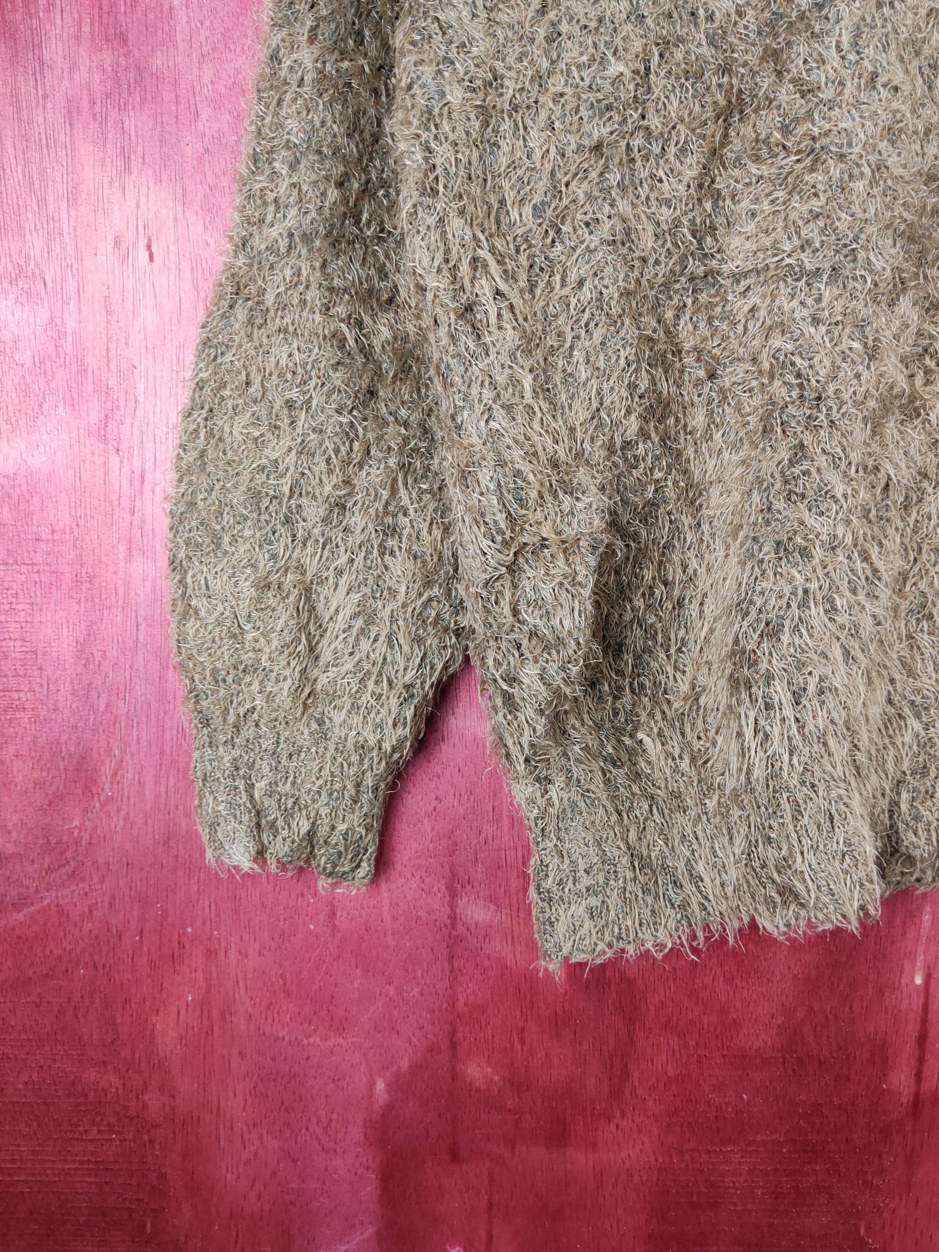 Homespun Knitwear Prosperity Sequence Brown Fur Mohair Knitwear #S2160 Size US L / EU 52-54 / 3 - 4 Thumbnail
