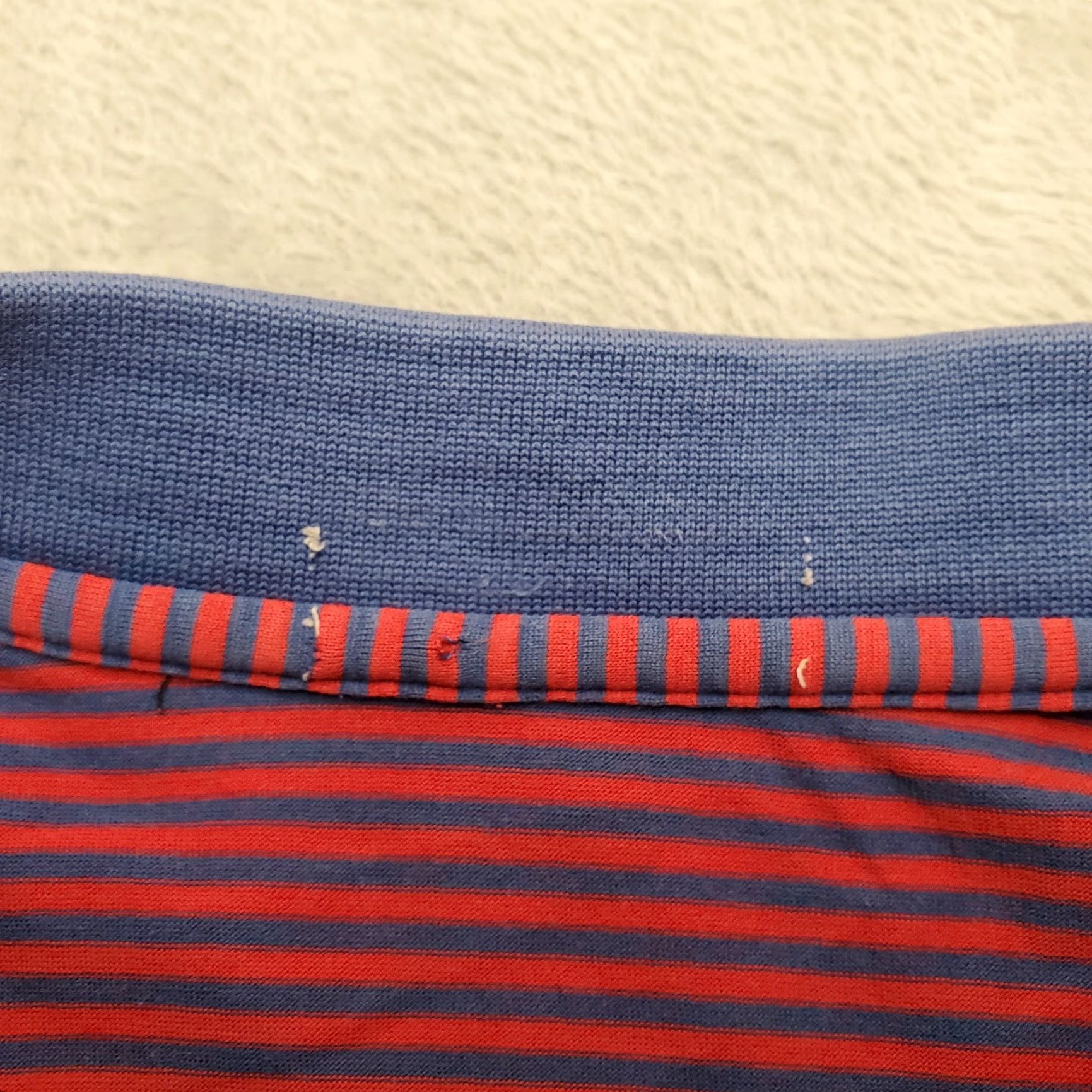 Peter Millar Peter Millar Shirt Mens Large Blue Red Striped Polo 100% Mercerized Cotton Golf Size US L / EU 52-54 / 3 - 3 Thumbnail