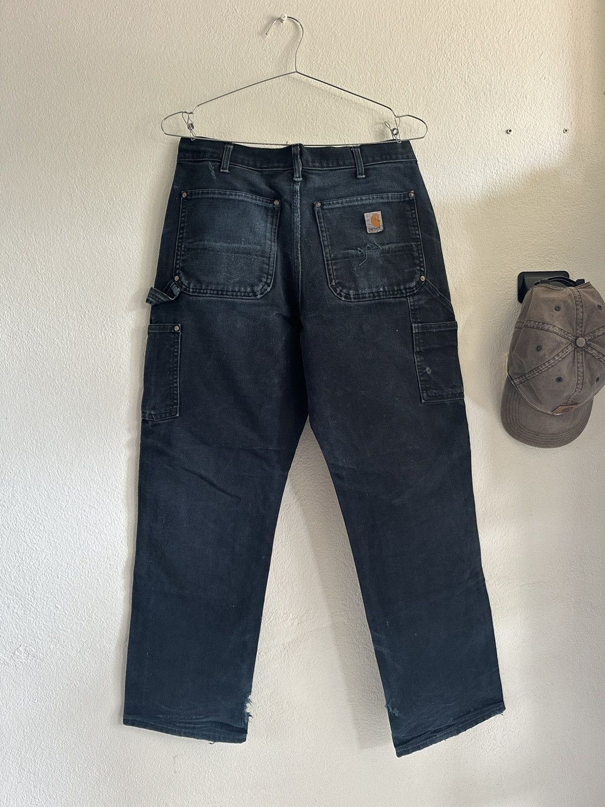 Carhartt (32x30) Vintage Trashed Carhartt Double Knee B01 BLK Size US 32 / EU 48 - 7 Thumbnail