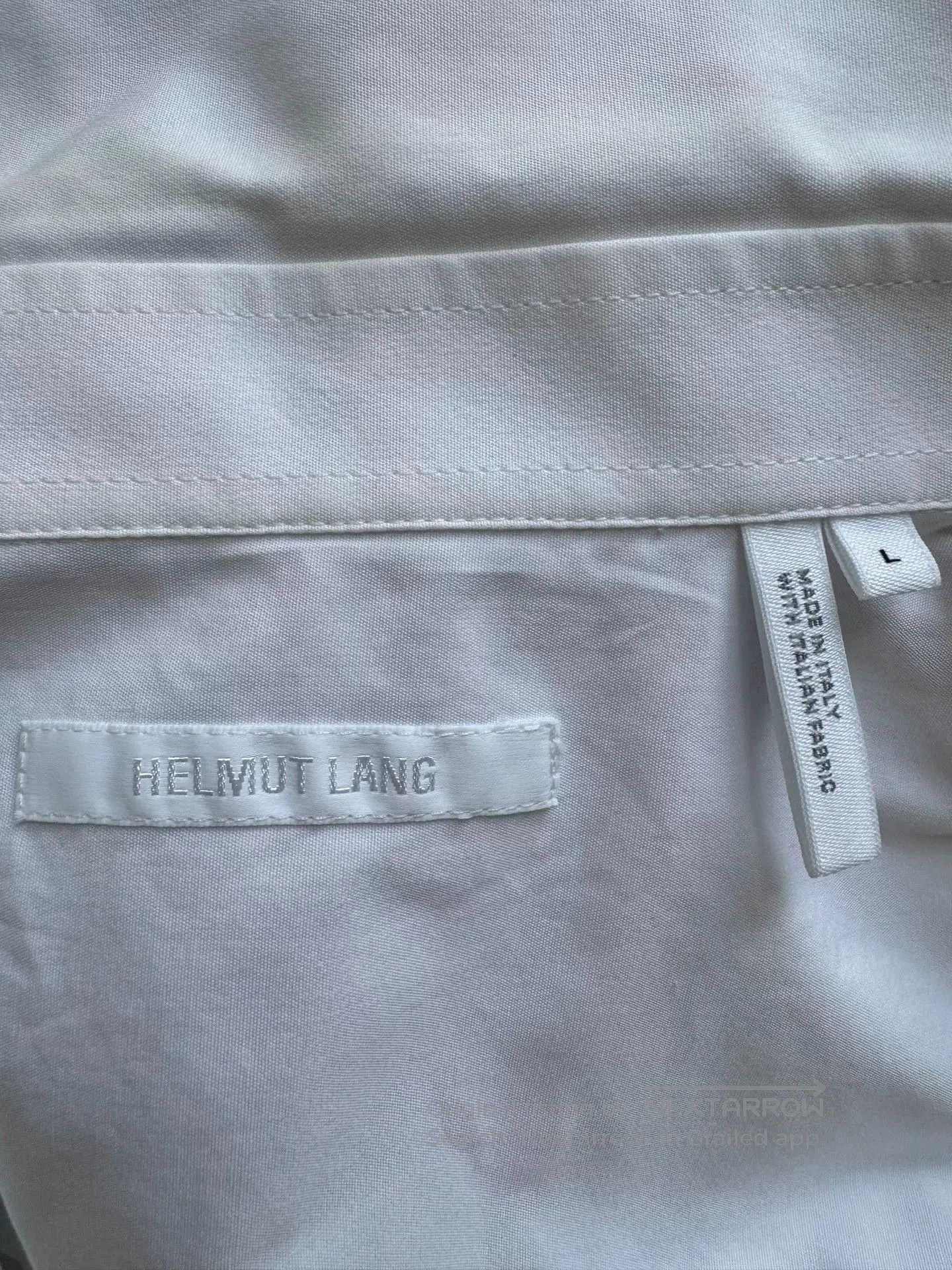 Helmut Lang Yellow Logo Shirt.