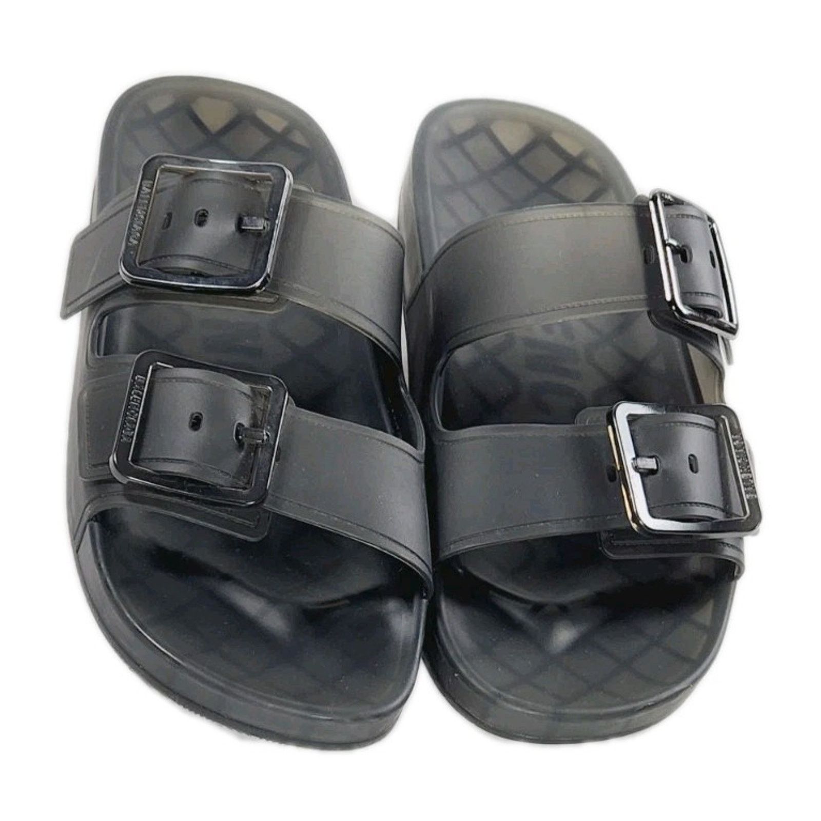 Balenciaga Balenciaga Mallorca Sandal Transparent US9 Black W2DZ1-1000 Size US 9 / IT 39 - 1 Thumbnail