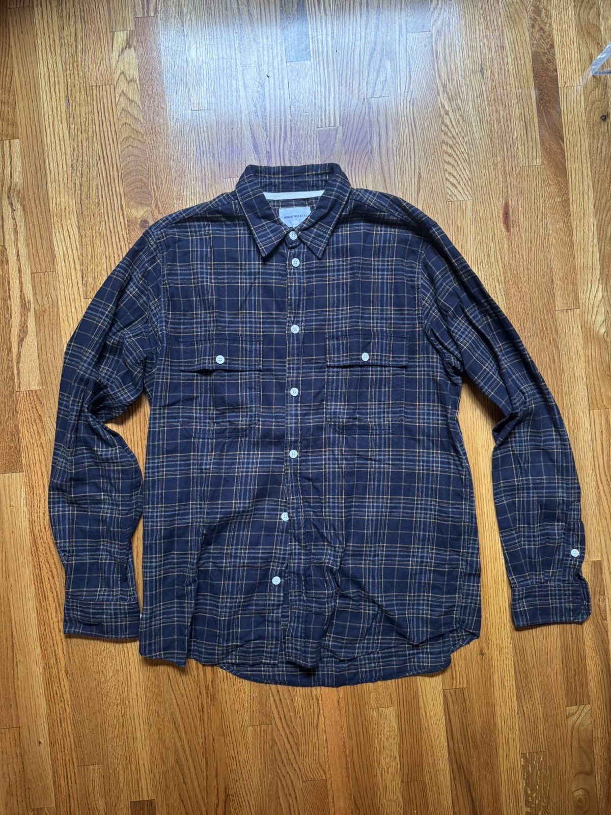Norse Projects Blue Check Flannel Size US M / EU 48-50 / 2 - 1 Thumbnail