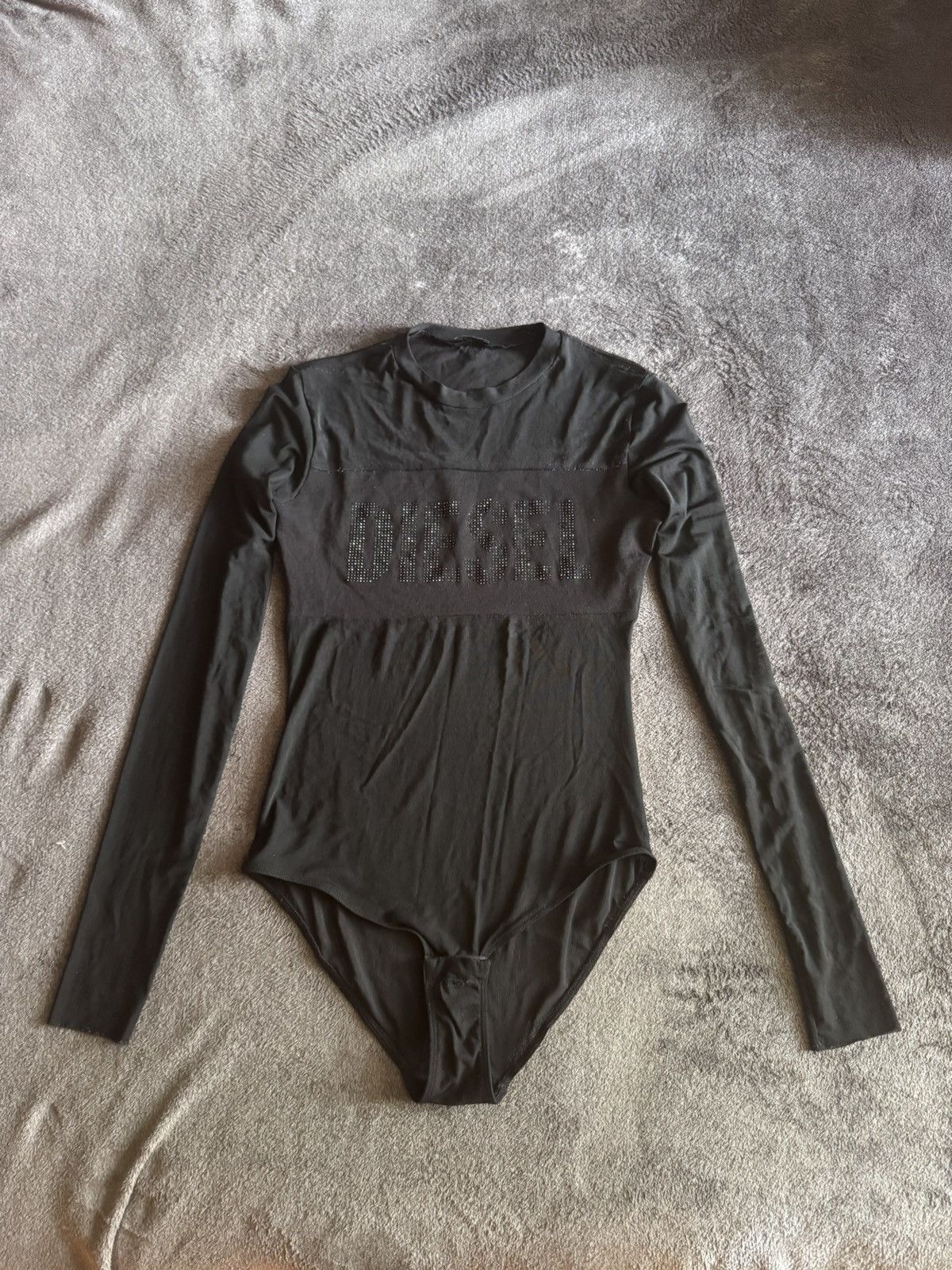 Diesel Diesel vintage mesh body with rhinestones big logo Size S / US 4 / IT 40 - 1 Thumbnail