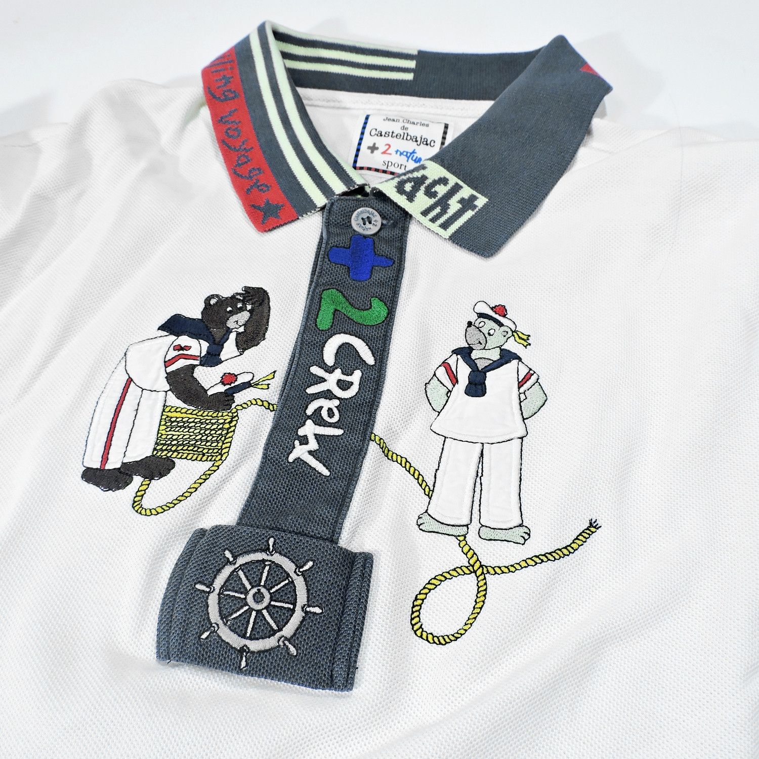Jean Charles De Castelbajac JEAN-CHARLES DE CASTELBAJAC +2 NATURE SPORT SAILING POLO Size US L / EU 52-54 / 3 - 4 Thumbnail