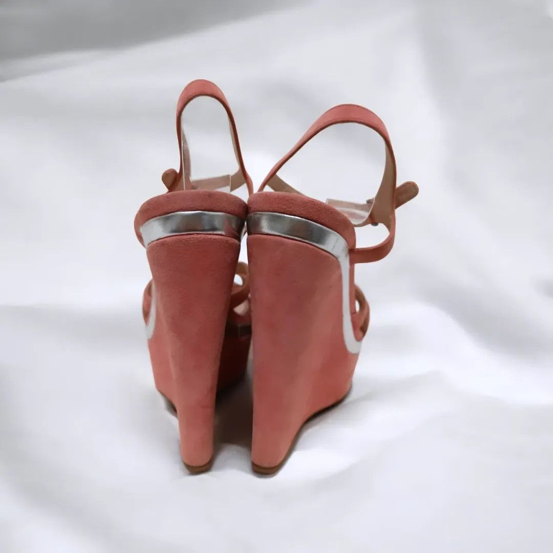Miu Miu Miu Miu Pink Suede Wedges Size US 10 / IT 40 - 4 Thumbnail